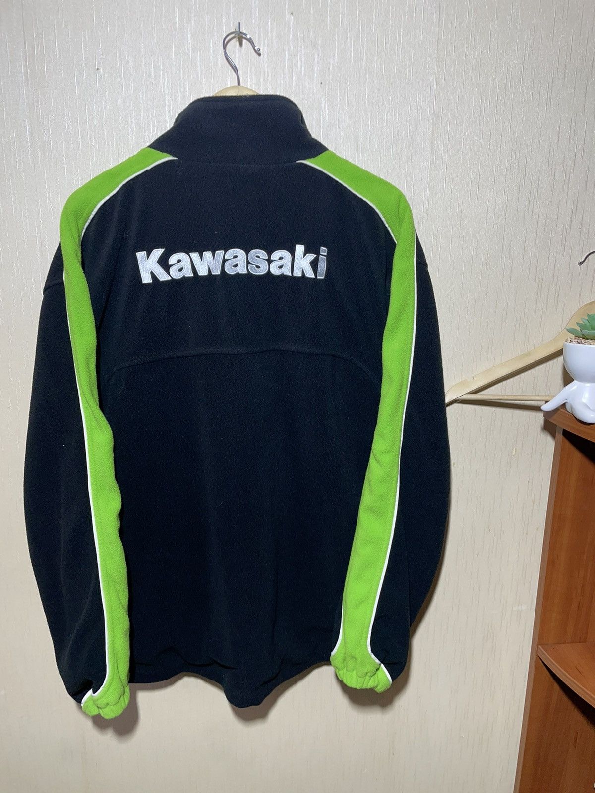 Vintage Kawasaki racing vintage racing fleece jacket Size US XL / EU 56 / 4 - 3 Thumbnail
