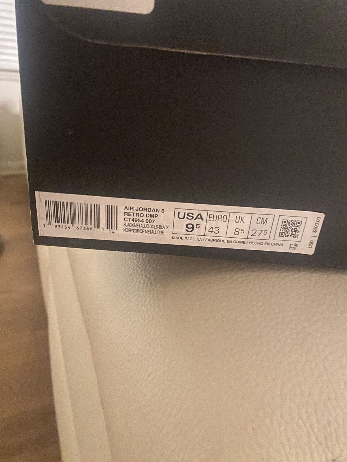 Nike Jordan 6 retro dmp Size US 9.5 / EU 42-43 - 5 Thumbnail