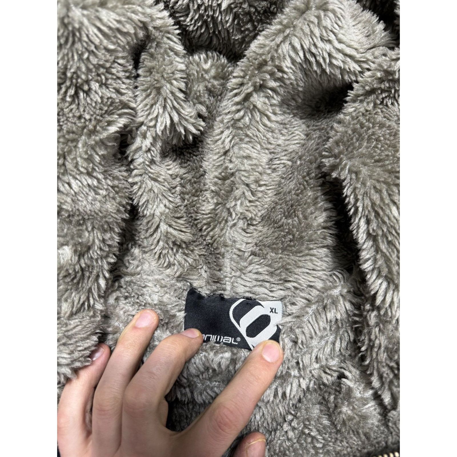 Japanese Brand × Vintage 90s Vintage Crazy Faux Fur Zip Hoodie Size US XL / EU 56 / 4 - 7 Thumbnail