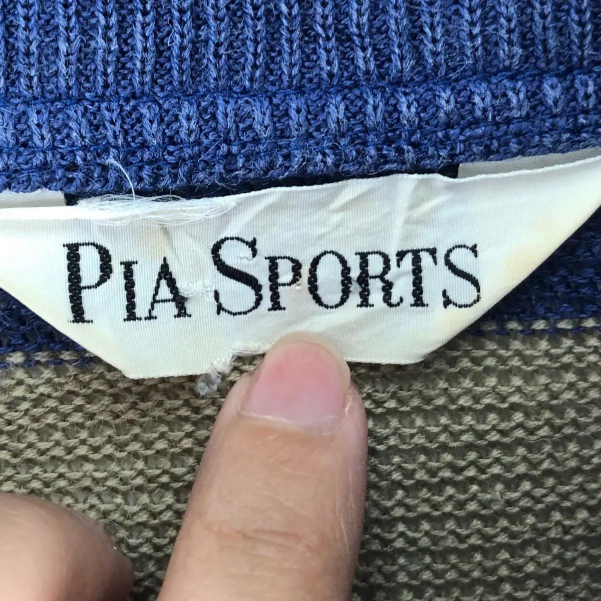 Vintage Vtg PIA SPORTS RACING Team Striped Knitwear Sweater Size XL / US 12-14 / IT 48-50 - 7 Thumbnail