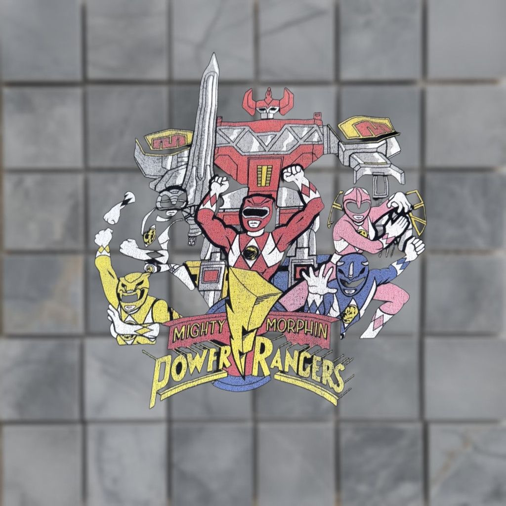 Omega Might Morphin Power Rangers T-Shirt Black M Men 90s Megazord Power Rangers Shirt Size US M / EU 48-50 / 2 - 1 Thumbnail