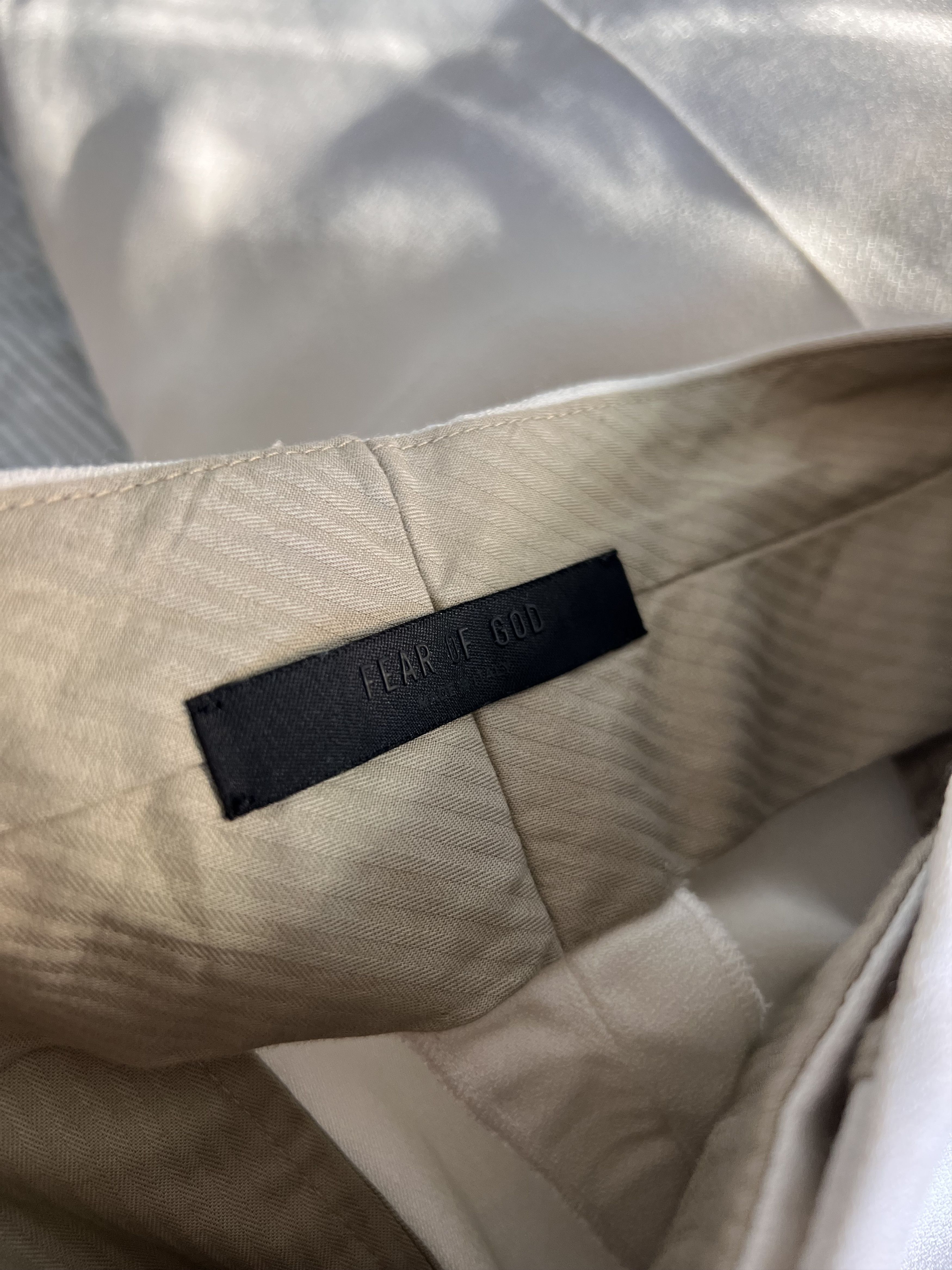 Fear of God Fear of God Double Pleated Trouser in Cream Size US 32 / EU 48 - 7 Thumbnail