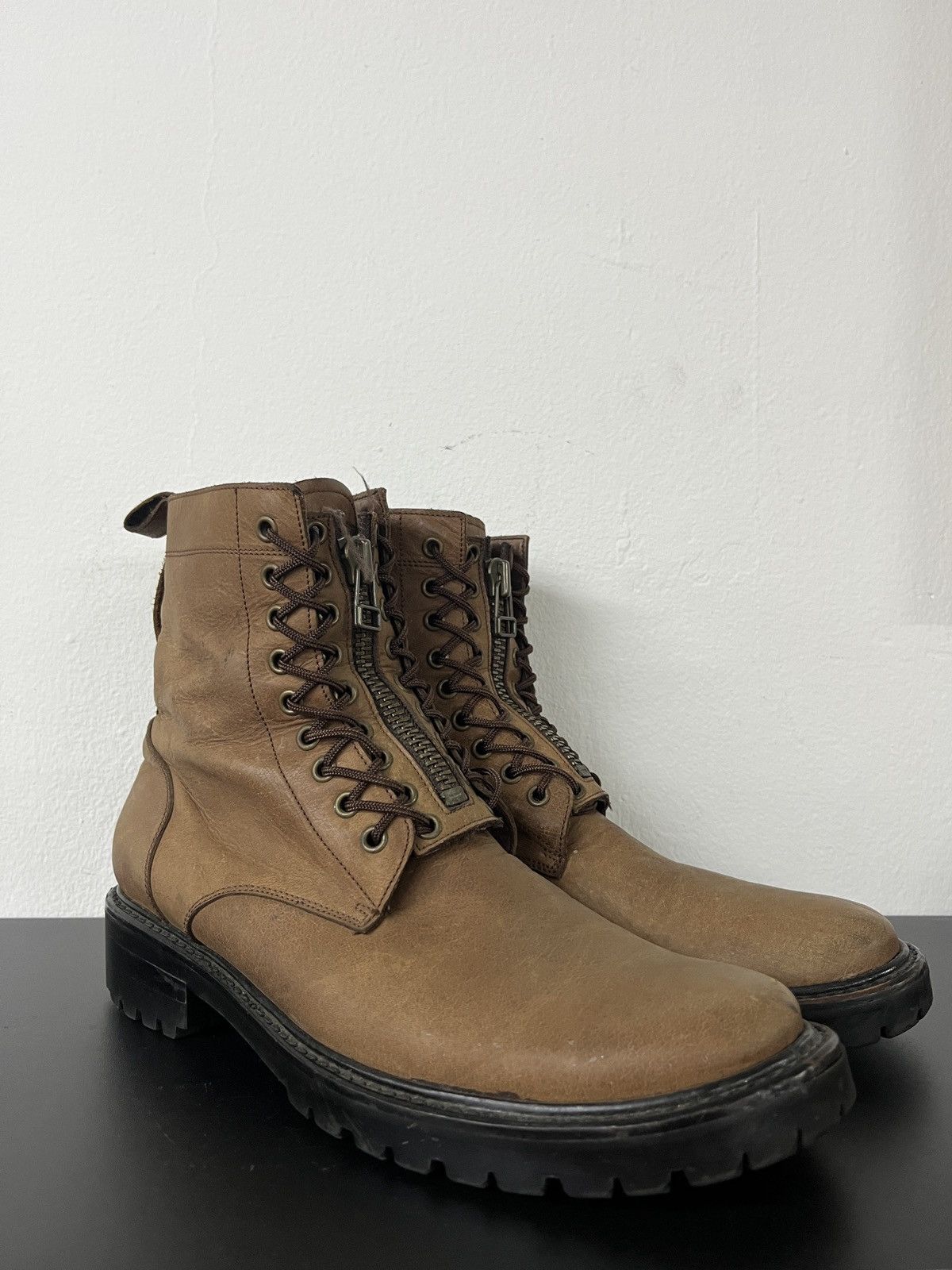 Guidi Takeo Kikuchi Lace Zipper Leather Combat Guidi Style Boots Size US 9 / EU 42 - 6 Thumbnail