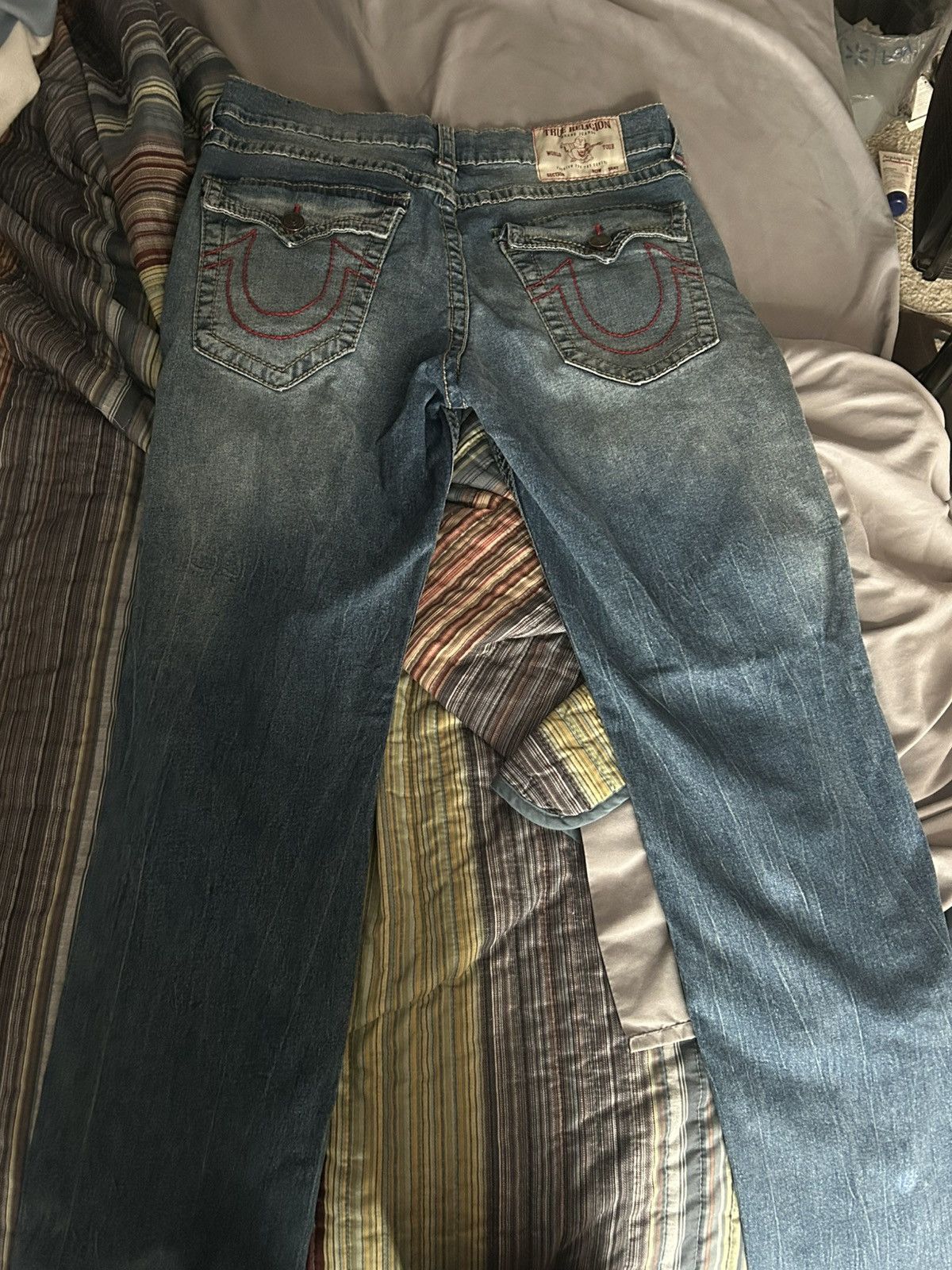 True Religion True Religion Rick Straight Jeans Size US 34 / EU 50 - 2 Thumbnail
