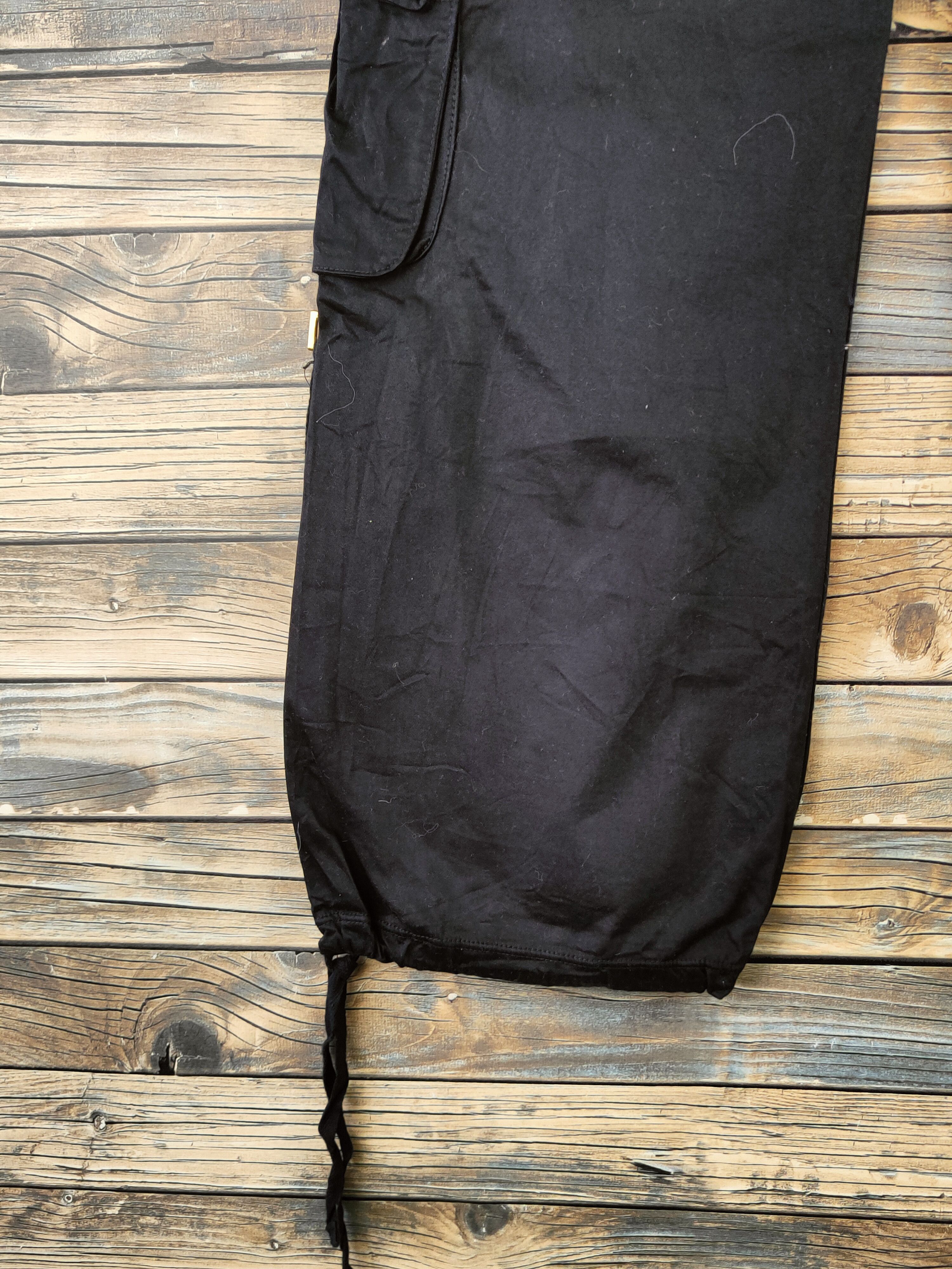 Japanese Brand PUNK 🔥Issue of Dance Black Multipocket Cargo Pants Size 26" / US 2 / IT 38 - 10 Thumbnail