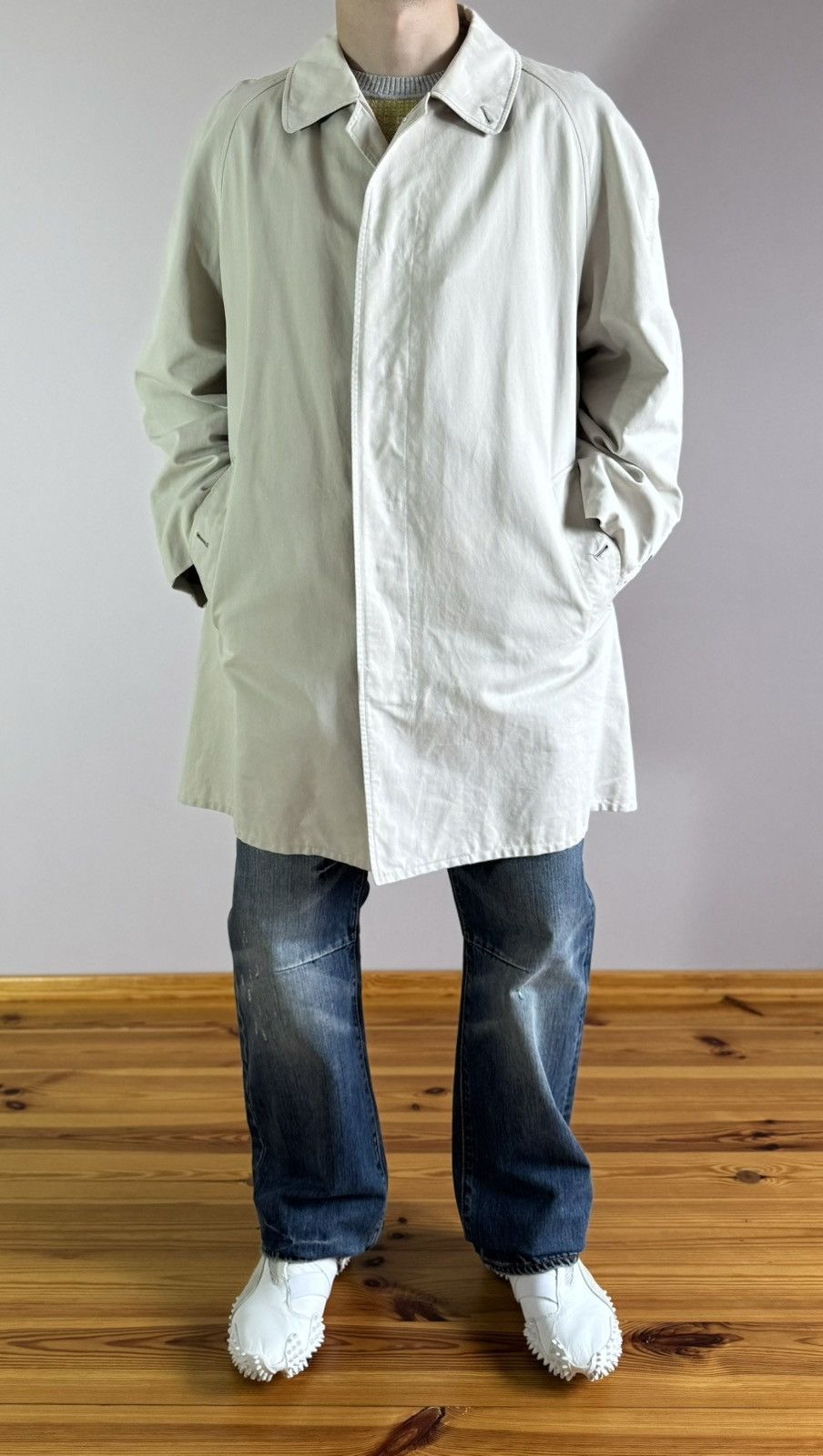 Burberry Burberry Membrane Trench Coat Nova Check Beige Size US XL / EU 56 / 4 - 6 Thumbnail