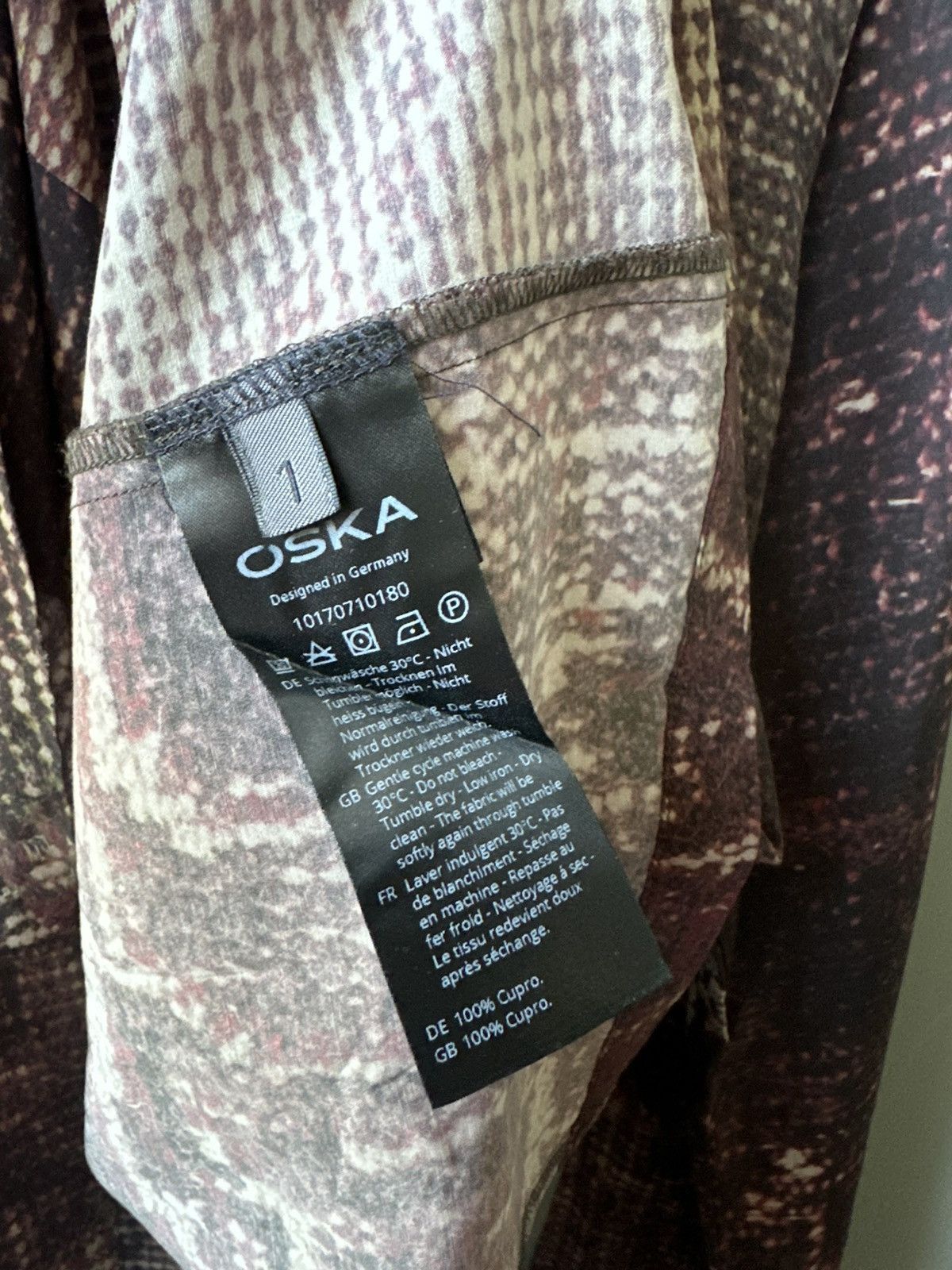 OSKA OSKA Abstract Print Relaxed Blouse Size M / US 6-8 / IT 42-44 - 6 Thumbnail