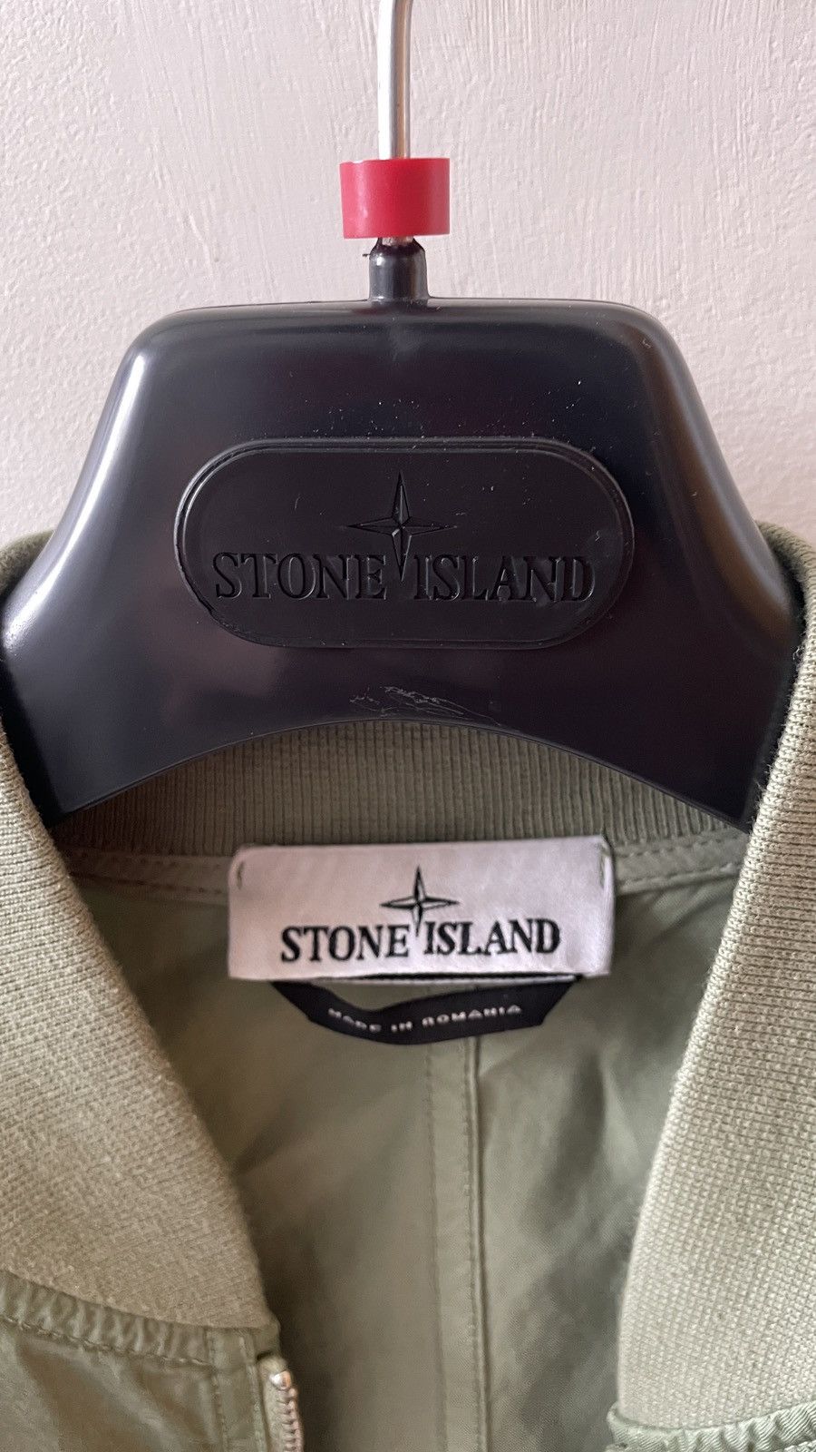 image of Stone Island Green Bomber Jacket, Men's (Size Medium)