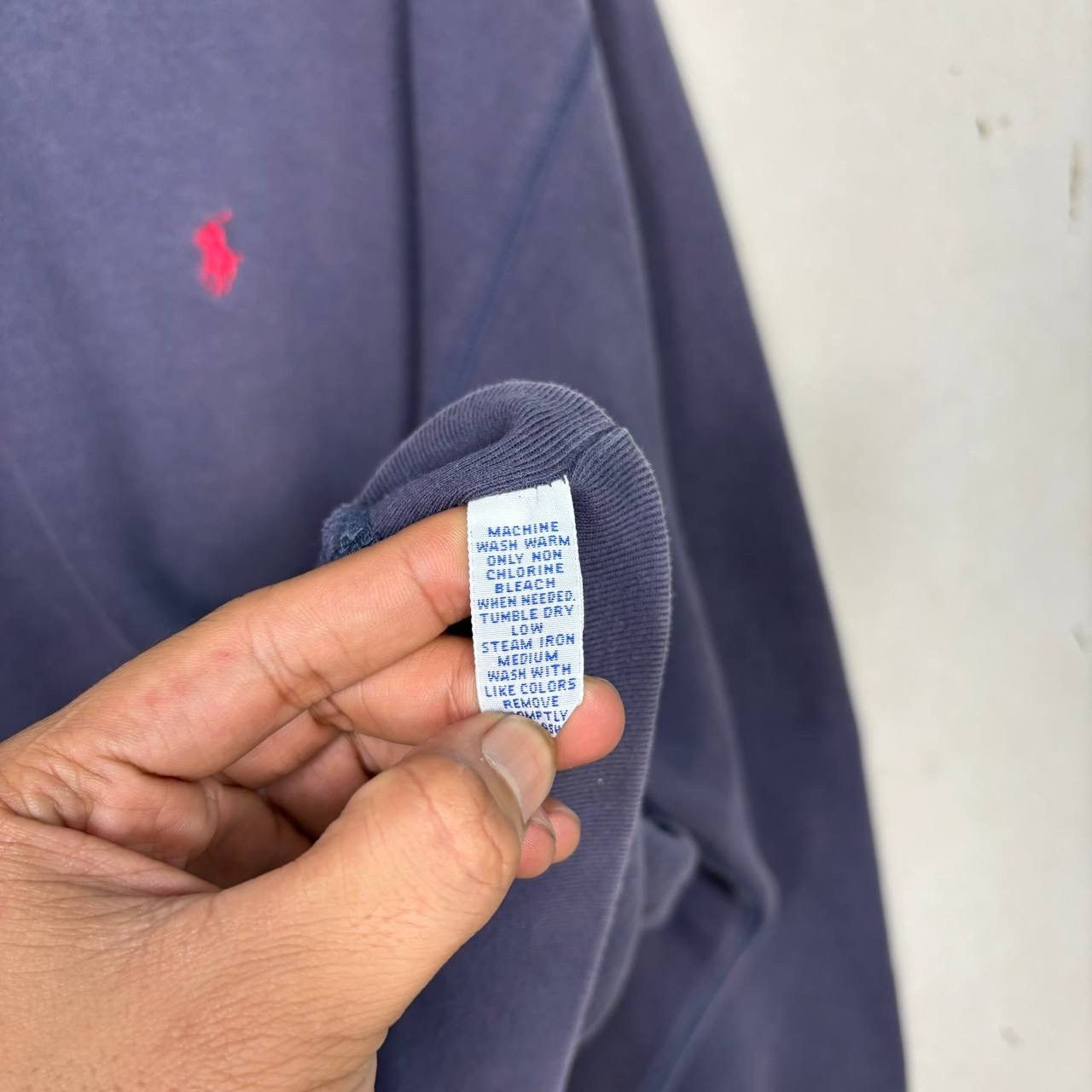 Polo Ralph Lauren Vintage Polo Ralph Lauren Pony Sweatshirt 90s Sun Faded Size US L / EU 52-54 / 3 - 8 Thumbnail