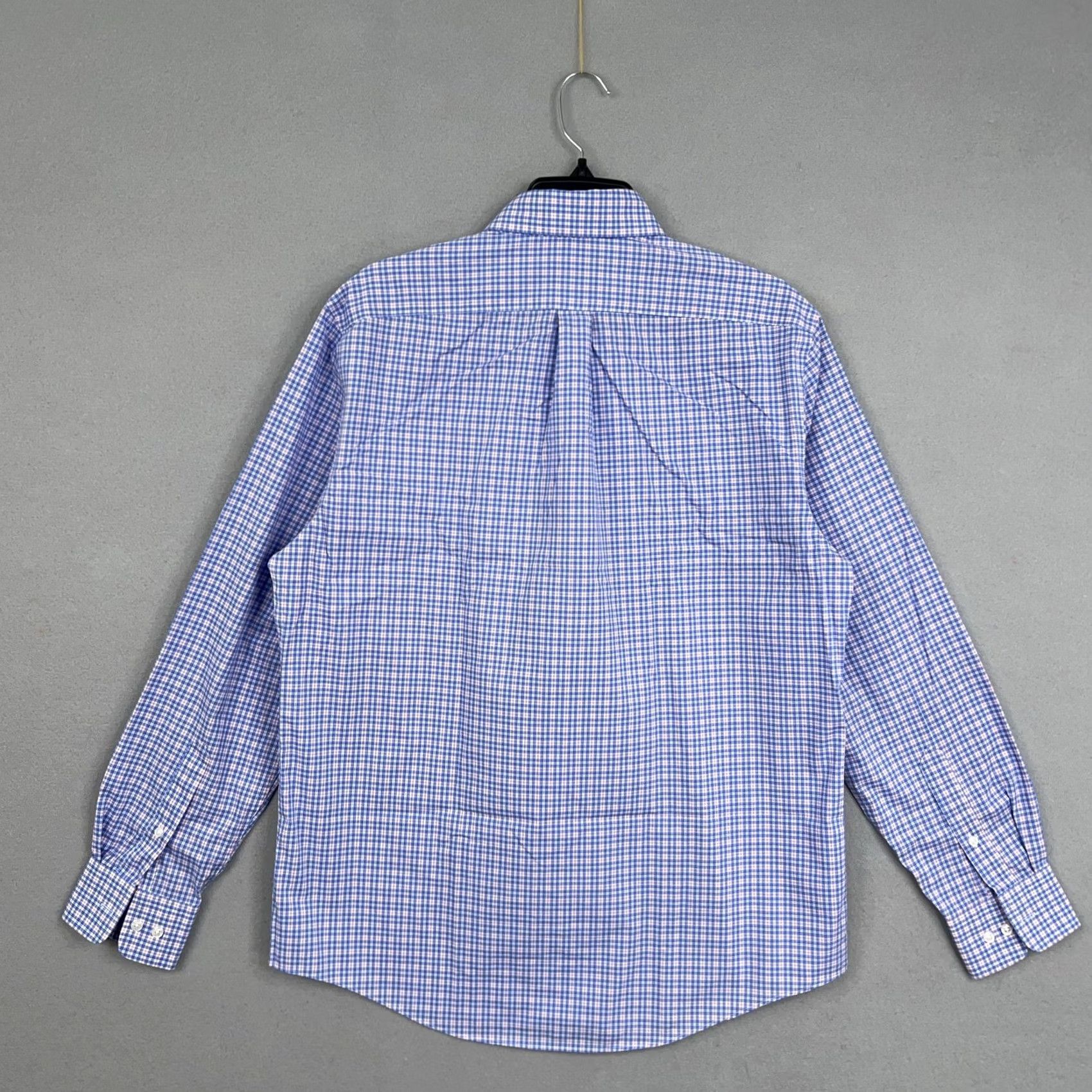 Ralph Lauren Lauren Ralph Lauren Shirt Mens Large Blue Plaid Button-Down Stretch Black Label Shirt Size US L / EU 52-54 / 3 - 6 Thumbnail