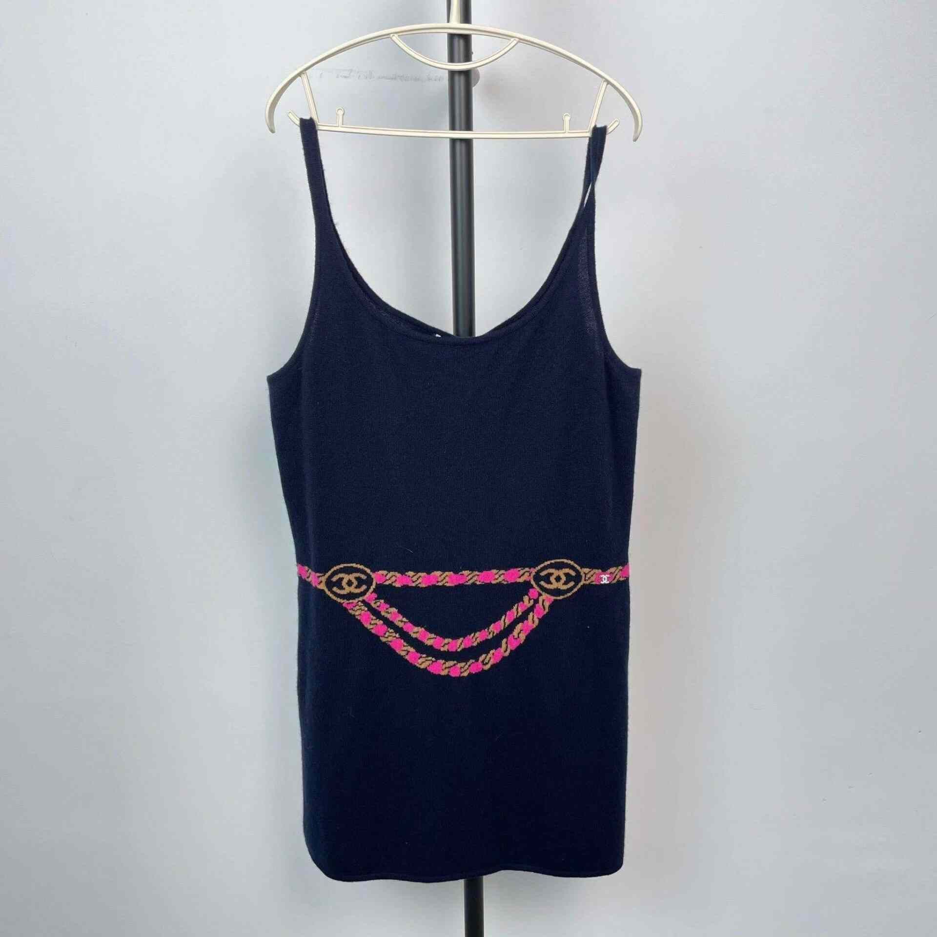 Chanel Chanel Knit Blue Dress 40 Women Size M / US 6-8 / IT 42-44 - 1 Thumbnail