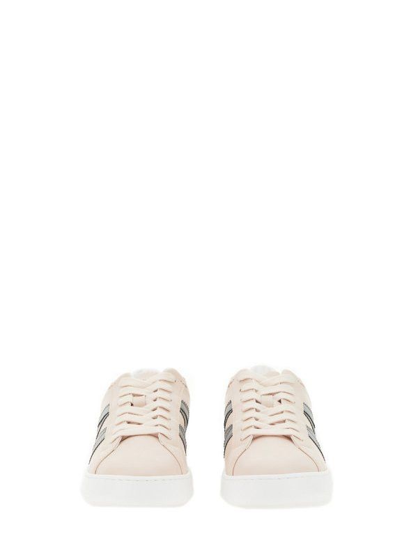 Moncler o1y1125 Low-Top Sneakers in Light Pink/Gray Size US 8 / IT 38 - 4 Thumbnail