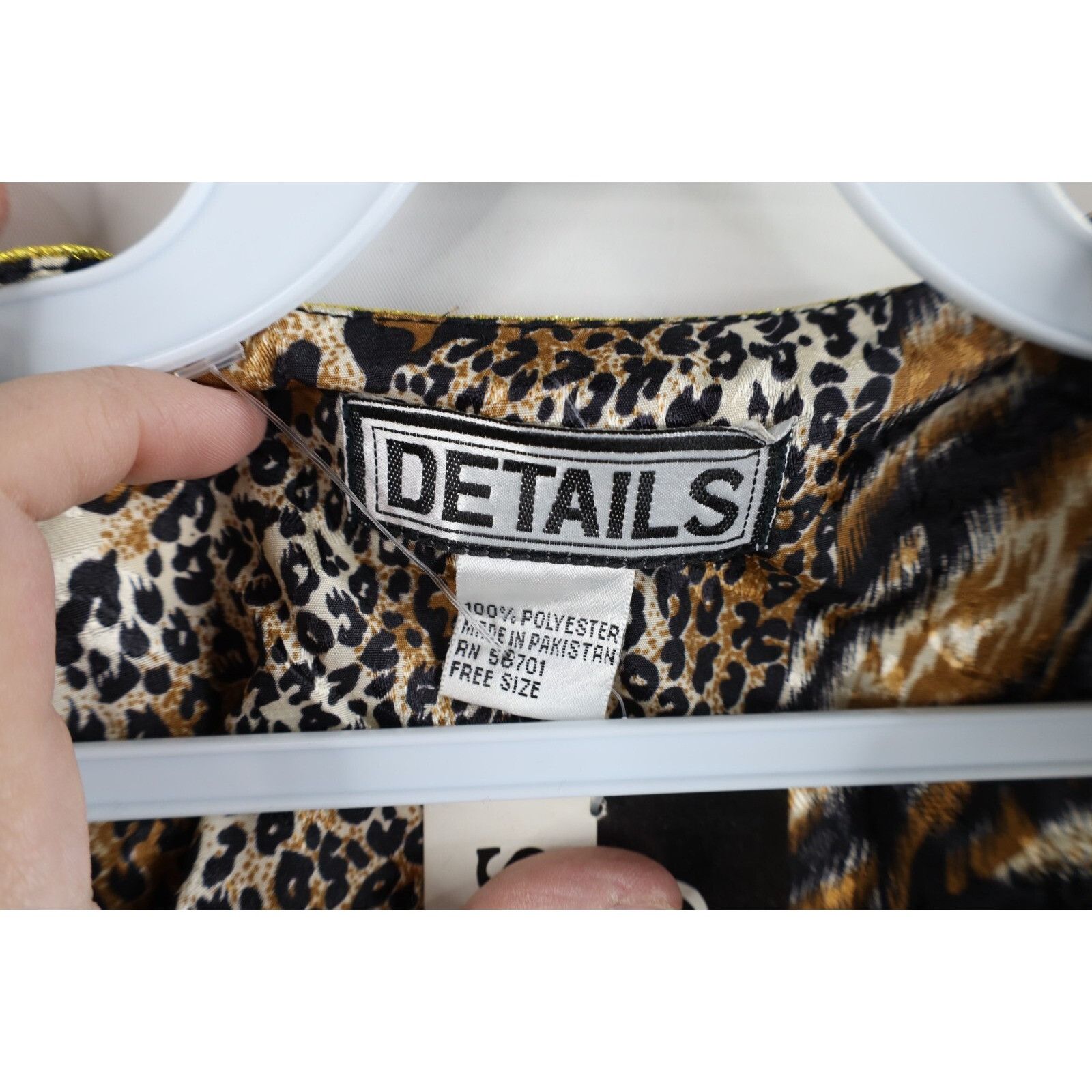 Vintage Deadstock Vintage 90s Streetwear Leopard Sleep Night Gown Size ONE SIZE - 5 Thumbnail