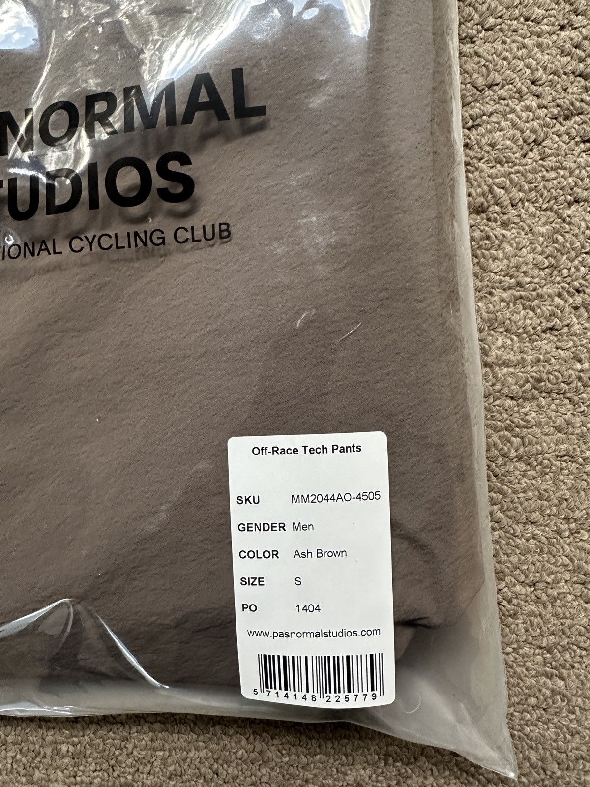 Pas Normal Studios Men's Off-Race Tech Pants Ash Brown Size US 30 / EU 46 - 2 Thumbnail