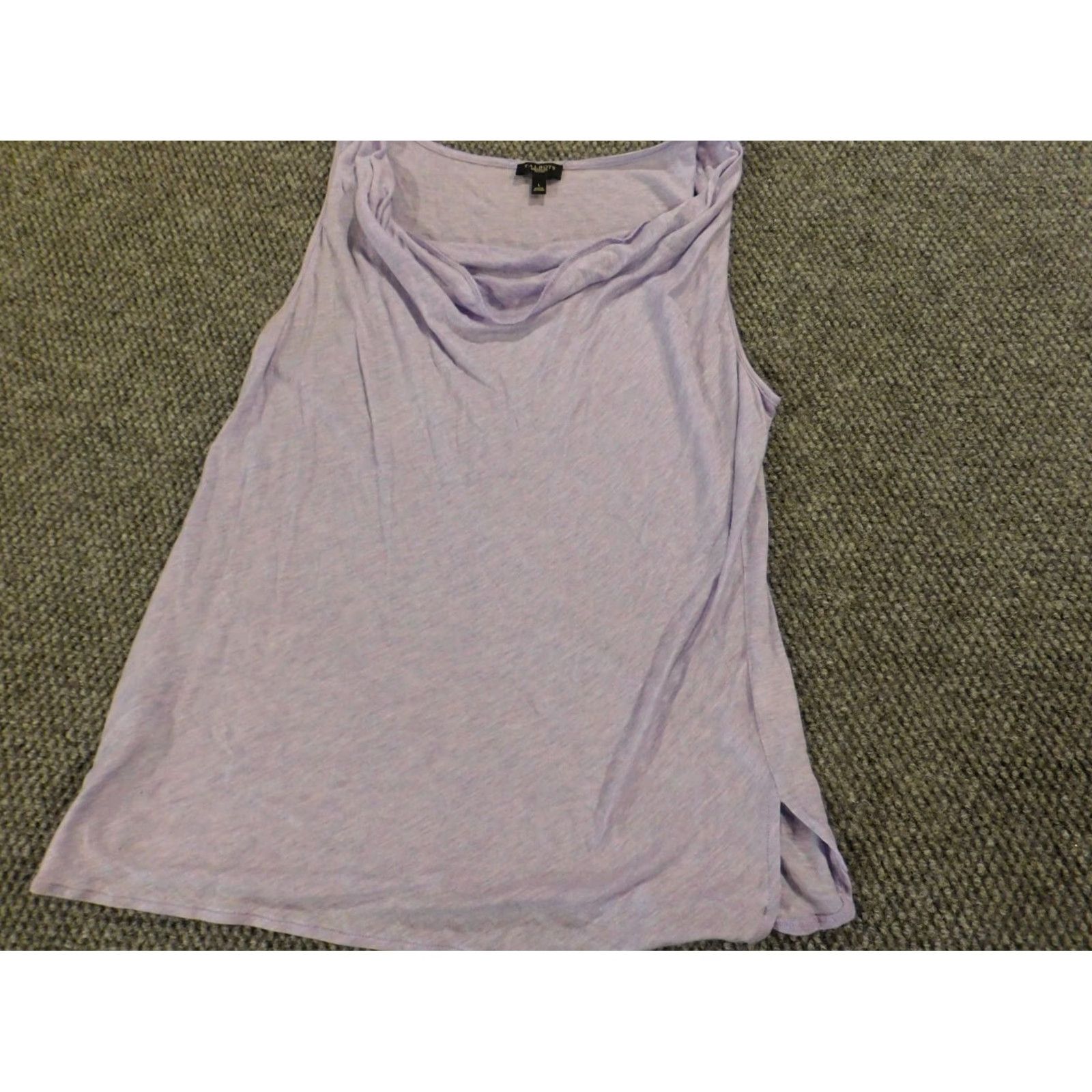 Talbots Talbots Blouse PL Petite Purple Stretch Tank Sleeveless Collared Pullover Casual Women Cotton Down Basic Classic Shirt Mens? Women? Size L / US 10 / IT 46 - 3 Thumbnail