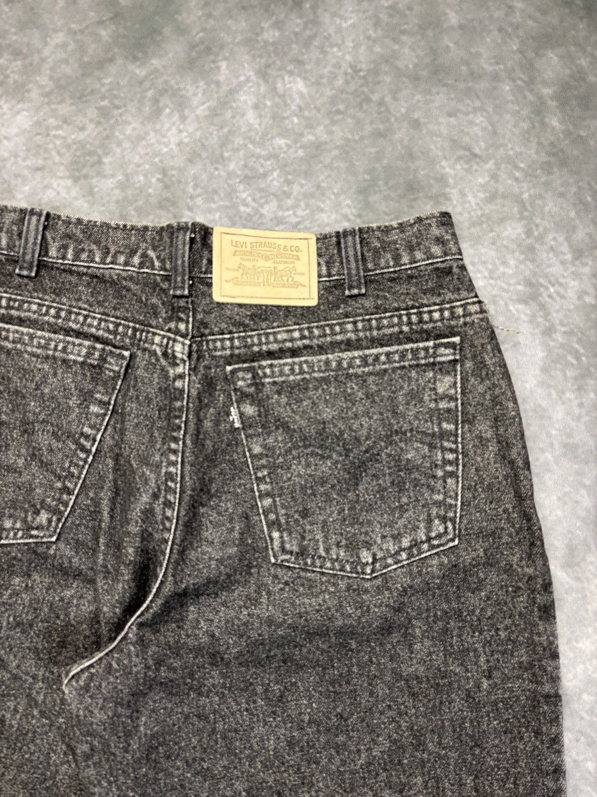 Levi's × Vintage 1980s Levi’s Jeans 80s Vintage Acid Wash Stone Black Tab Size US 31 - 13 Thumbnail