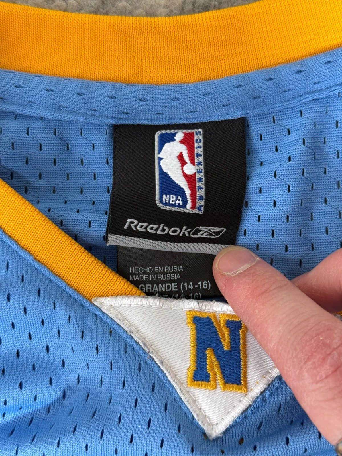 NBA NBA Reebok Denver Nuggets Carmelo Anthony #15 Jersey Size US XS / EU 42 / 0 - 4 Thumbnail