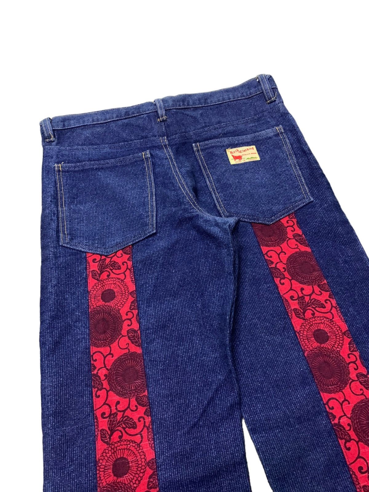 Christian Audigier × Ed Hardy 2000s Rei’s Japan Herringbone Indigo Jeans Evisu Style Size US 32 / EU 48 - 10 Thumbnail