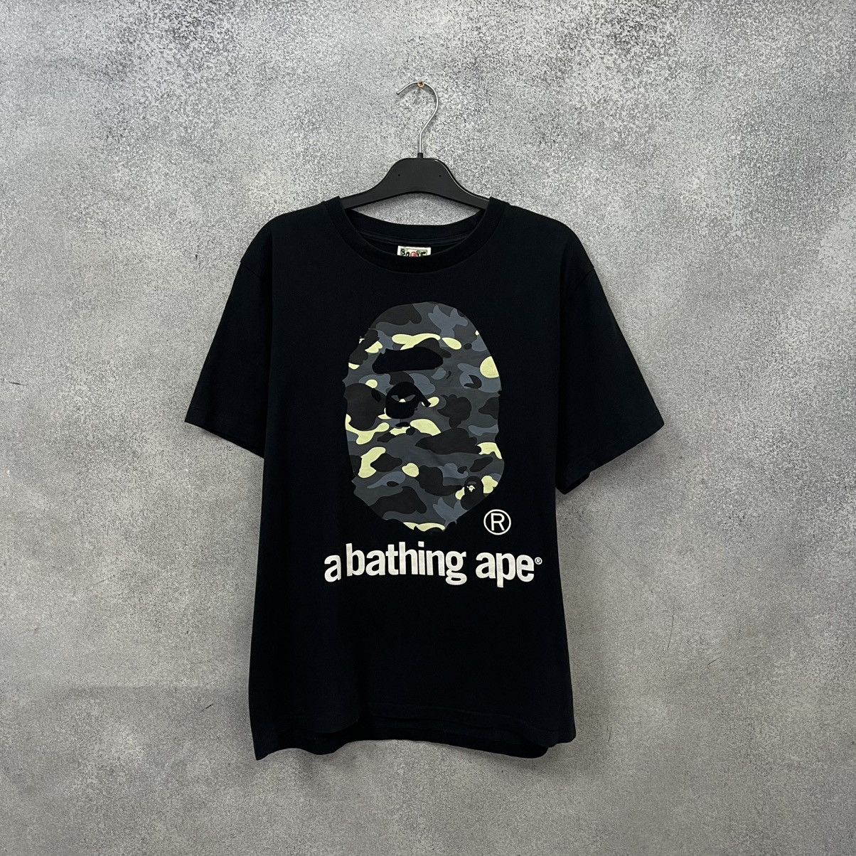 Bape Bape head big logo t shirt Size US M / EU 48-50 / 2 - 1 Thumbnail