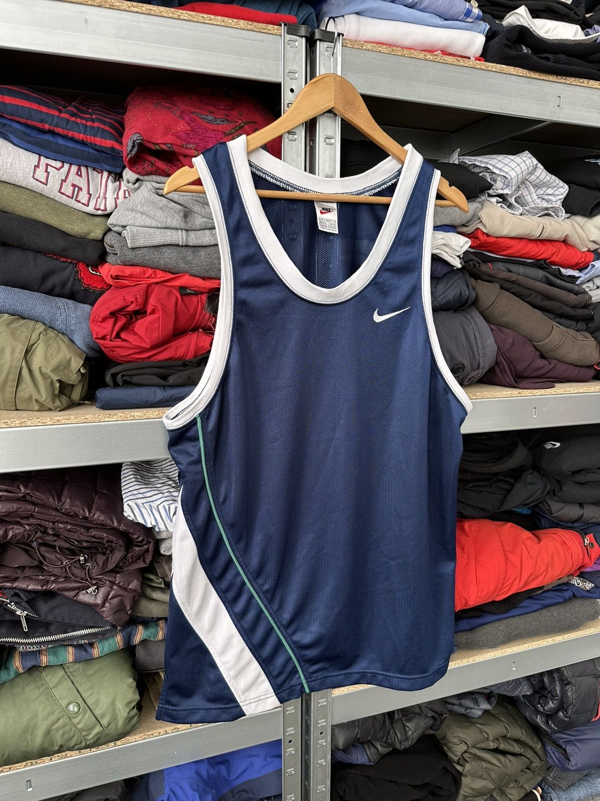 Nike Vintage Nike Mesh Tank Top Shirt Y2K Basketball Jersey Blue Size US M / EU 48-50 / 2 - 2 Thumbnail
