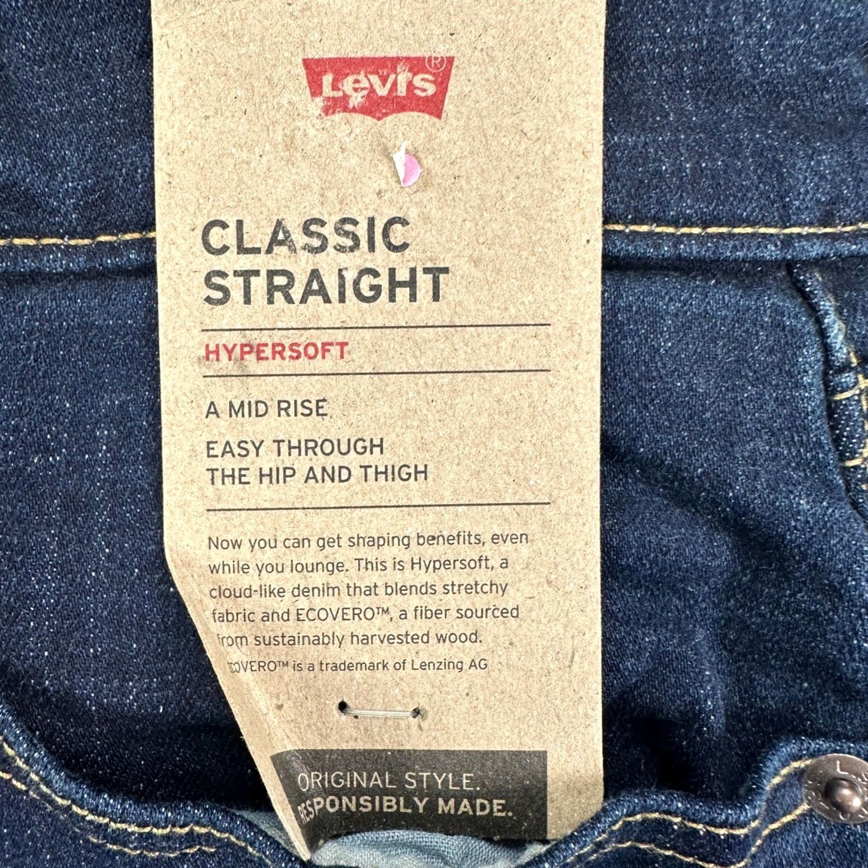 Levi's Levis Jeans Blue Mid Rise 5 Pockets Classic Straight Womens Denim NEW Size 42" / US 20 - 6 Thumbnail