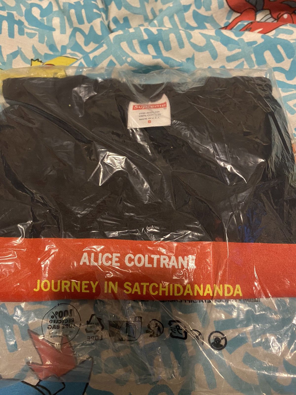 Supreme Supreme Satchidananda Tee Black Size Small Alice Coltrane Size US S / EU 44-46 / 1 - 4 Thumbnail