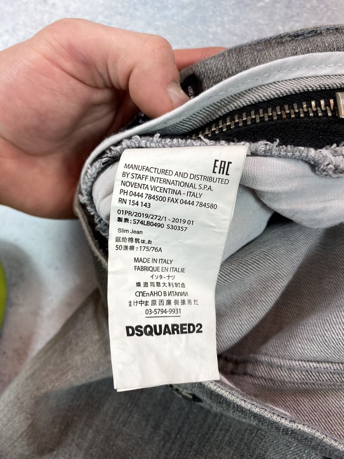 Dsquared2 Dsquared2 Grey Denim Pants Made in Italy Size 56 Size US 42 / EU 58 - 17 Thumbnail