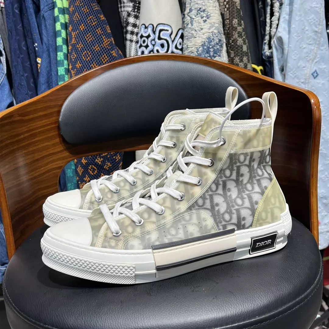 Dior Dior B23 Gray & White Classic 42 Excellent Condition Size US 9 / EU 42 - 1 Thumbnail