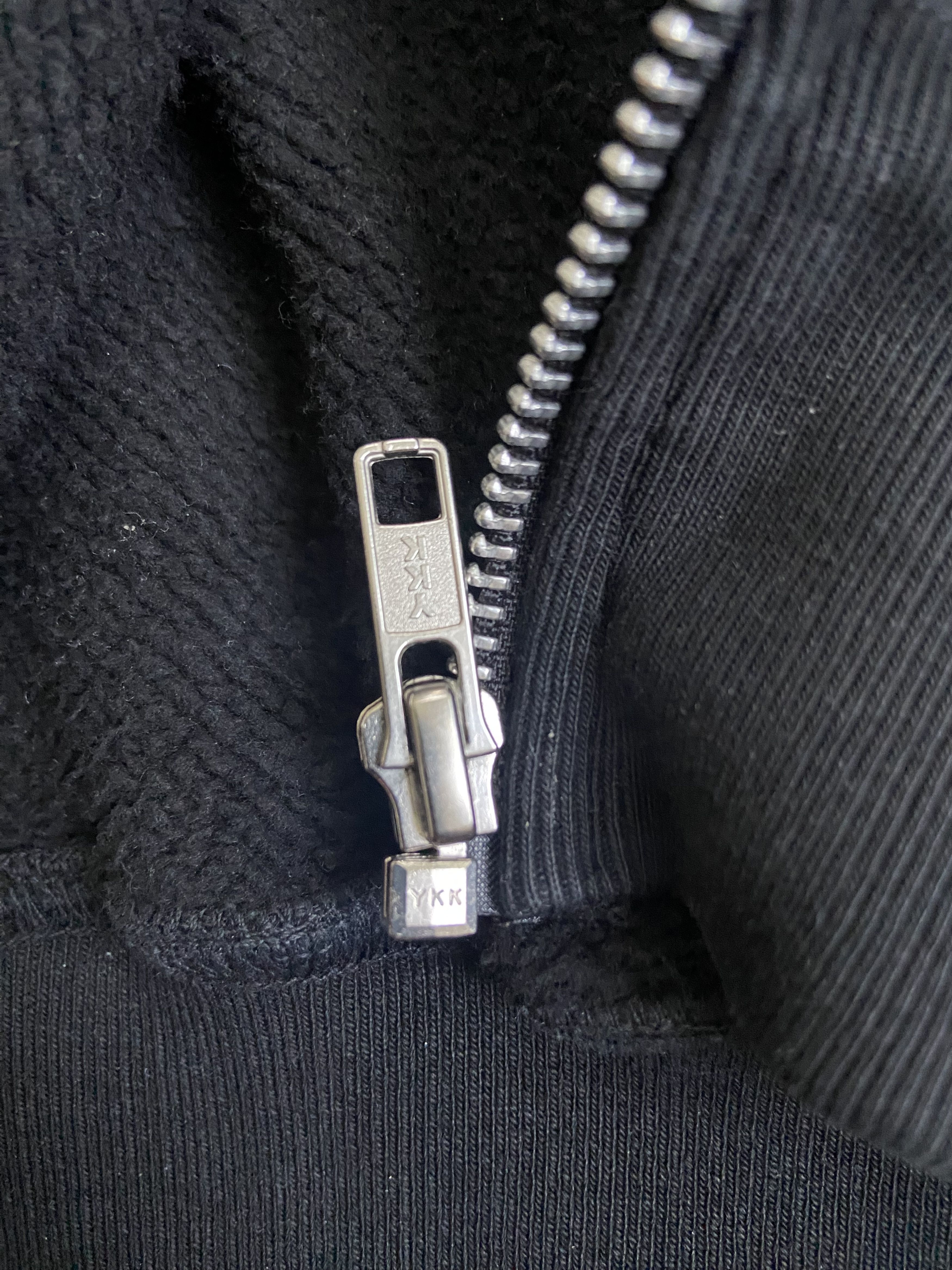 Other Velour Garments 450 GSM Jet Black Full Zip Hoodie Size US M / EU 48-50 / 2 - 6 Thumbnail