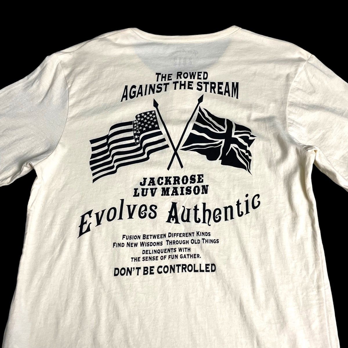 JACKROSE × Japanese Brand × Seditionaries 🇯🇵 JACKROSE 2012 LUV MAISON BACKHIT WORDING TSHIRT Size US M / EU 48-50 / 2 - 2 Thumbnail
