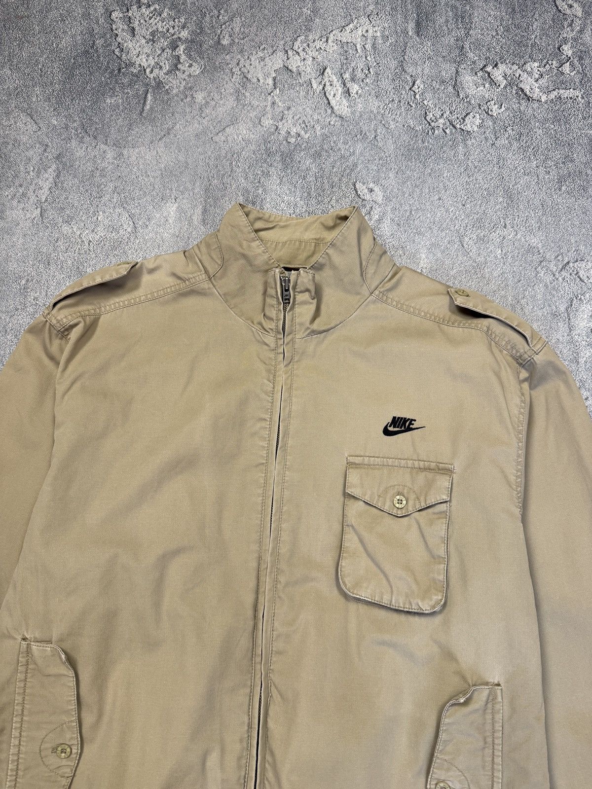 Nike y2K Nike vintage brown work Japan style jacket Size US XL / EU 56 / 4 - 3 Thumbnail