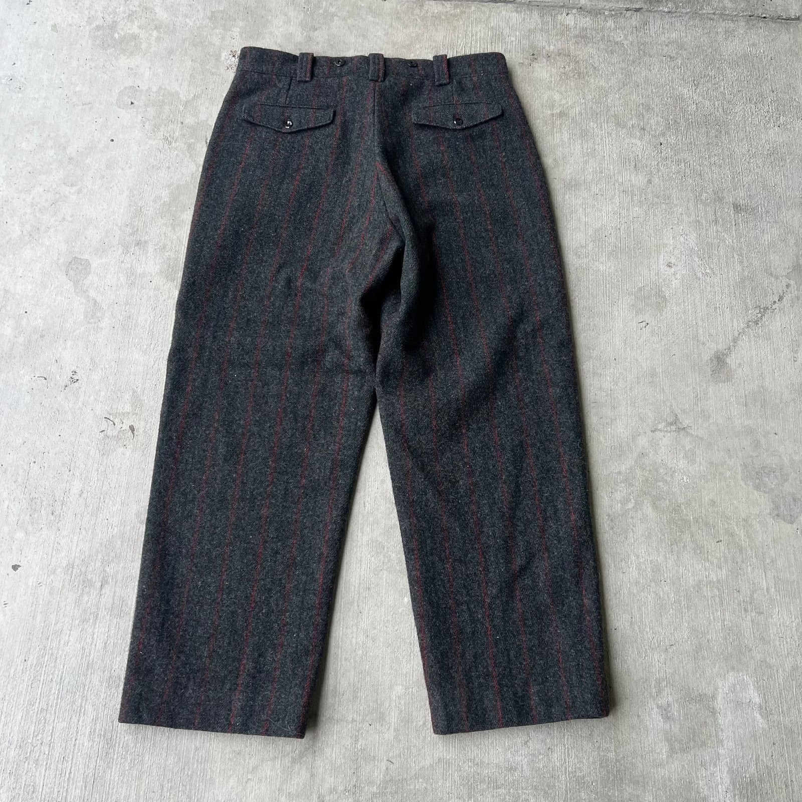 L.L. Bean Vintage LL Bean wool trouser striped pants Size US 35 - 7 Thumbnail