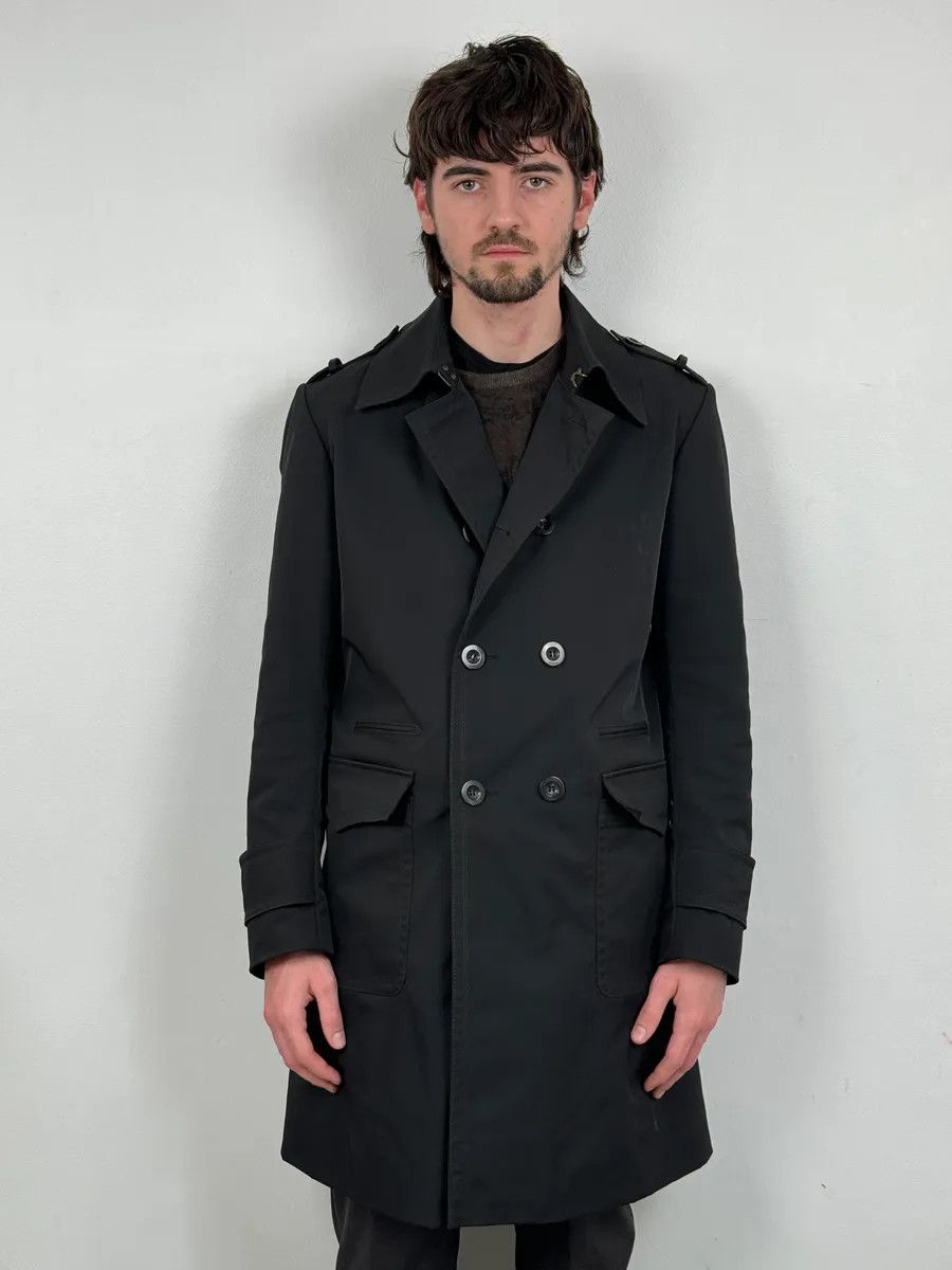 Gucci AW2008 Gucci Black Premium Buttoned Trench Coat Size US M / EU 48-50 / 2 - 2 Thumbnail