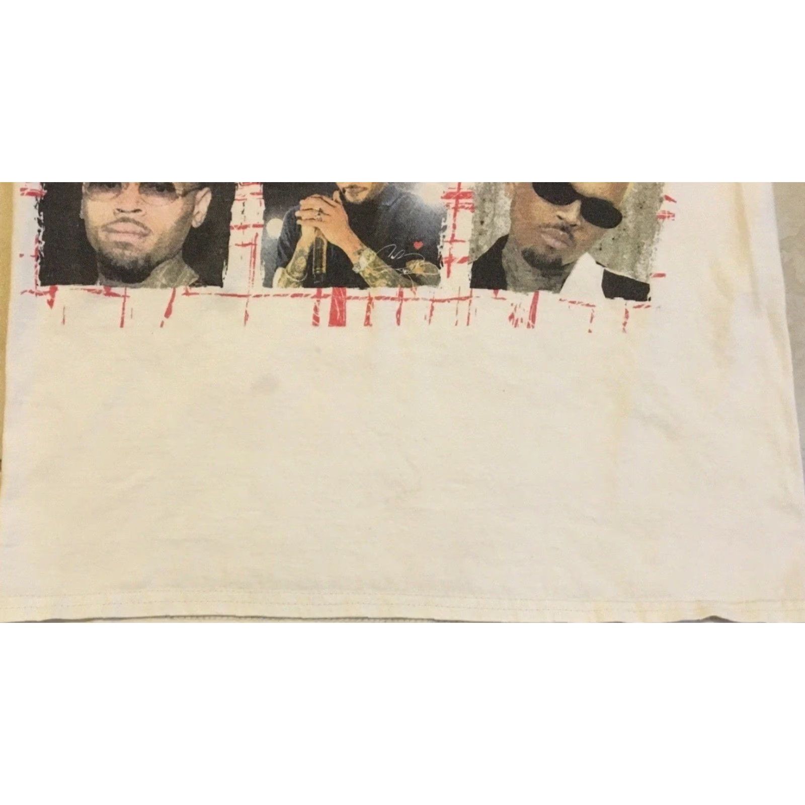 Vintage VINTAGE Chris Brown 2022 Faded Distress Tour Shirt XS S AOP Concert Hip Hop Rock Graphic Tee Mens Size US XS / EU 42 / 0 - 5 Thumbnail