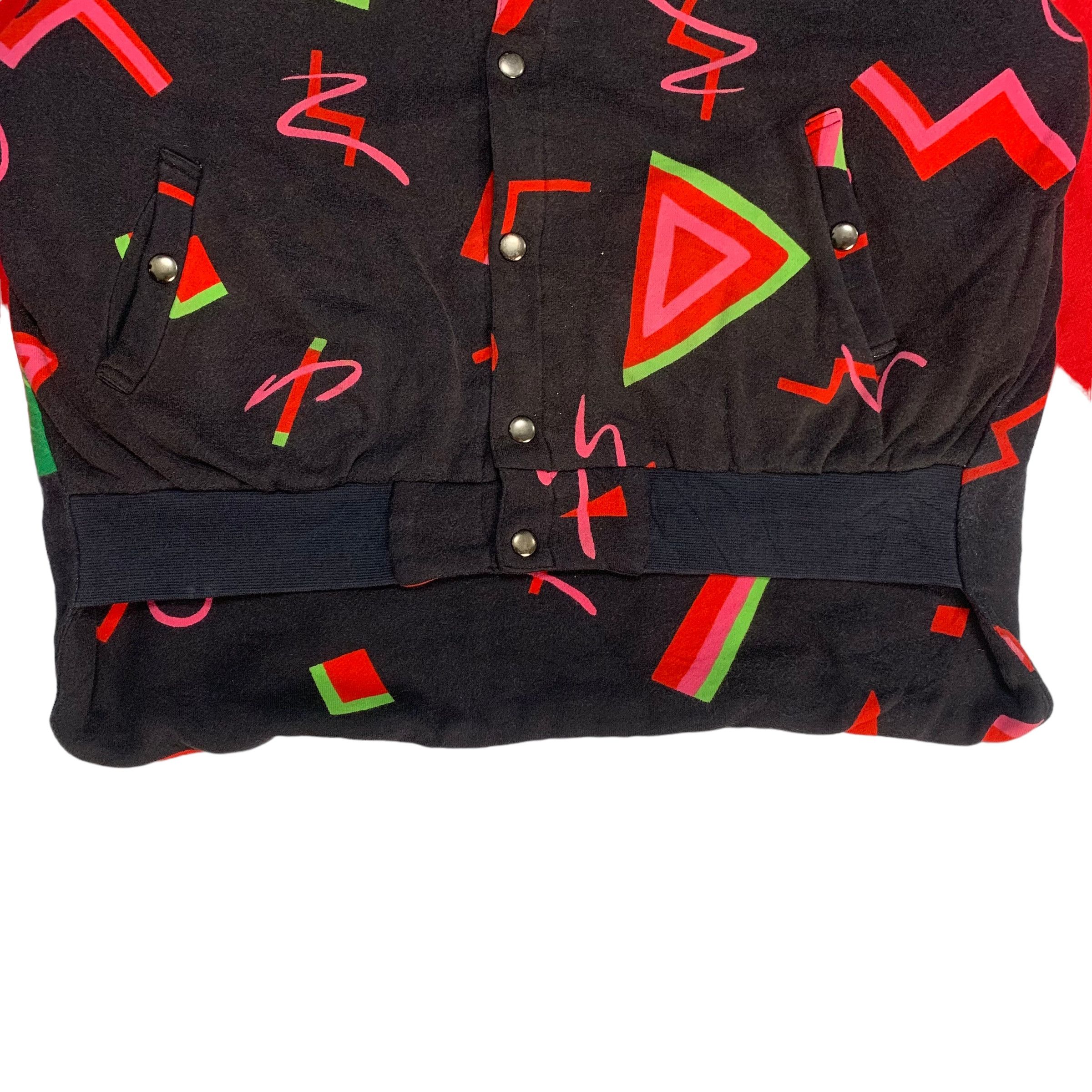 Kansai Yamamoto Vintage 80s Kansai Abstract Frog Design Bomber Jacket Size US M / EU 48-50 / 2 - 5 Thumbnail