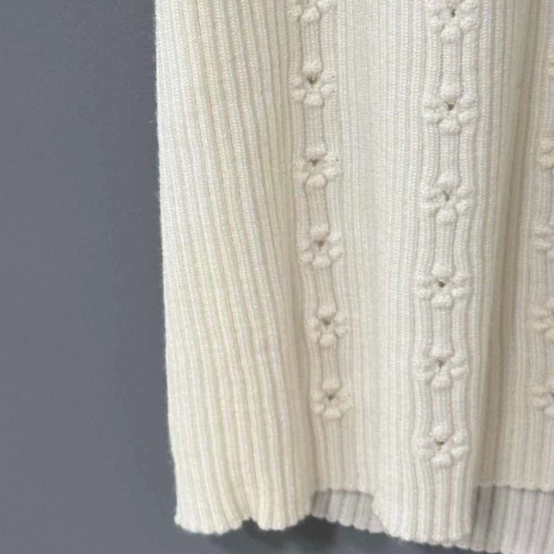 Chanel Chanel White logo hollow knitted short sleeves Size XXS / US 00 / IT 34 - 5 Thumbnail