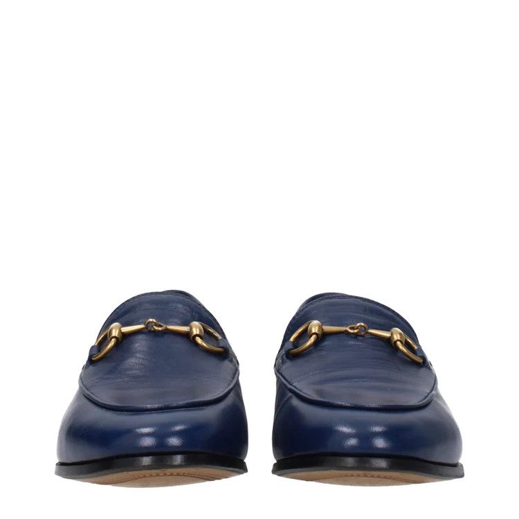 Gucci ob1o1e1124 Leather Loafers in Blue Size US 5 / IT 35 - 3 Thumbnail