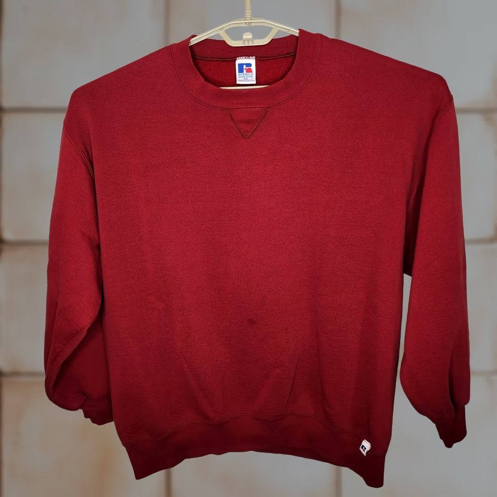 Russell Athletic VINTAGE Russell Athletic Sweatshirt Mens 2XL Red Crewneck Made USA 90s Size US XXL / EU 58 / 5 - 1 Thumbnail