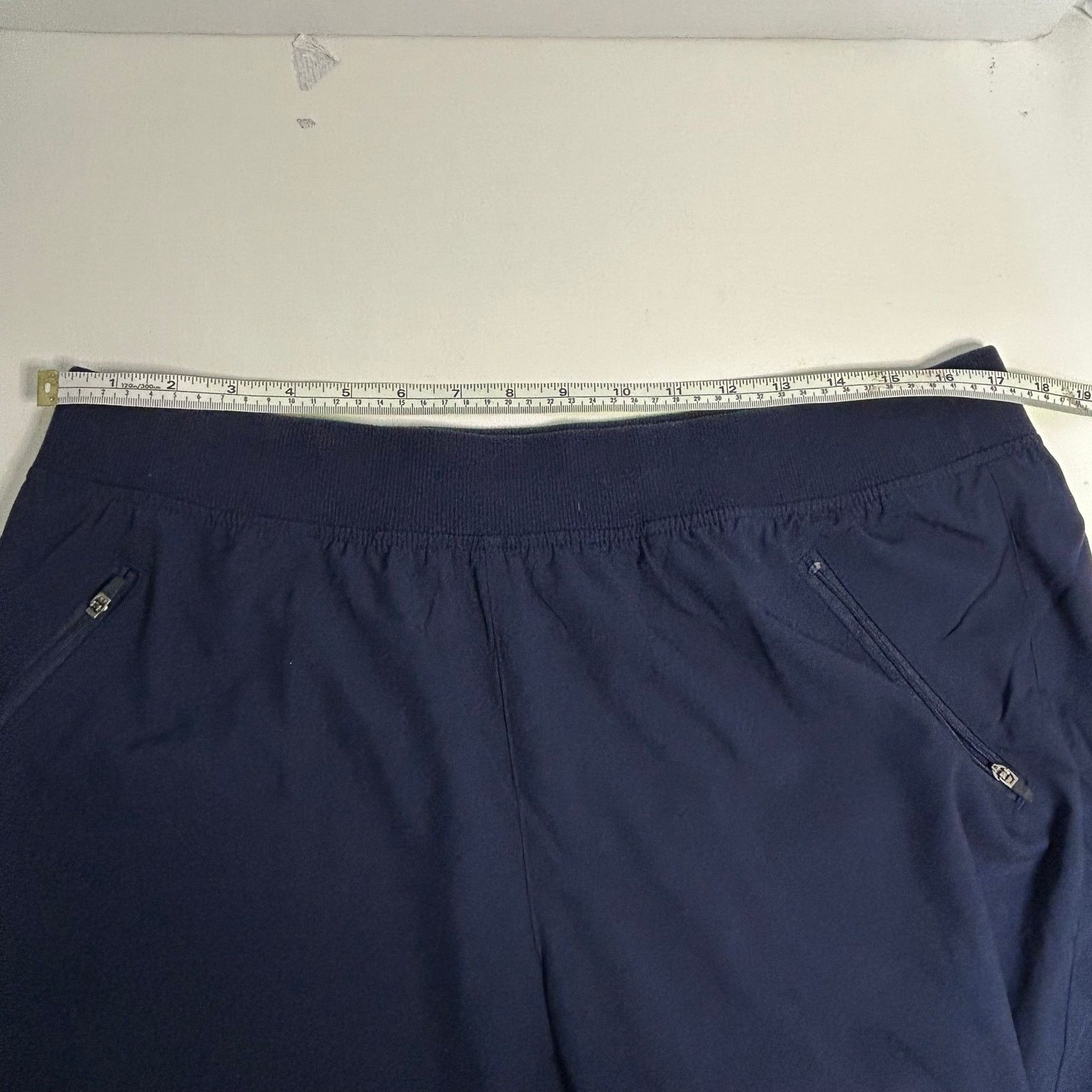 Tek Gear Tek Gear Navy Cropped Joggers Cinch Hem Zipper Pockets XL Size 26" / US 2 / IT 38 - 5 Thumbnail