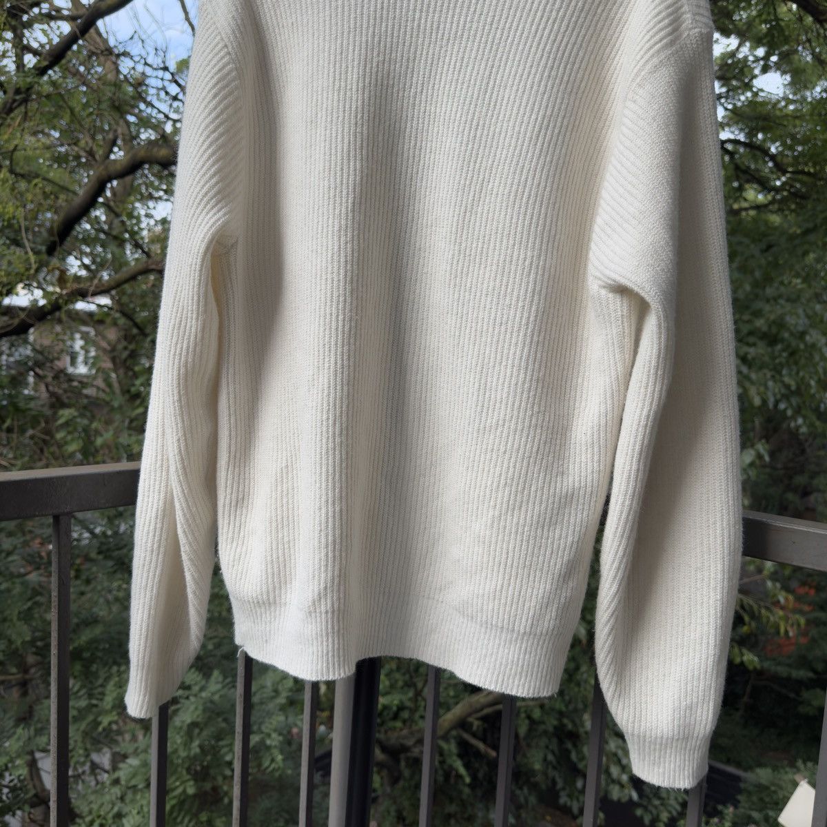 Vintage 60s Striped Acrylic Cardigan Sweater ERD Grunge Kurt Faded Size US L / EU 52-54 / 3 - 8 Thumbnail