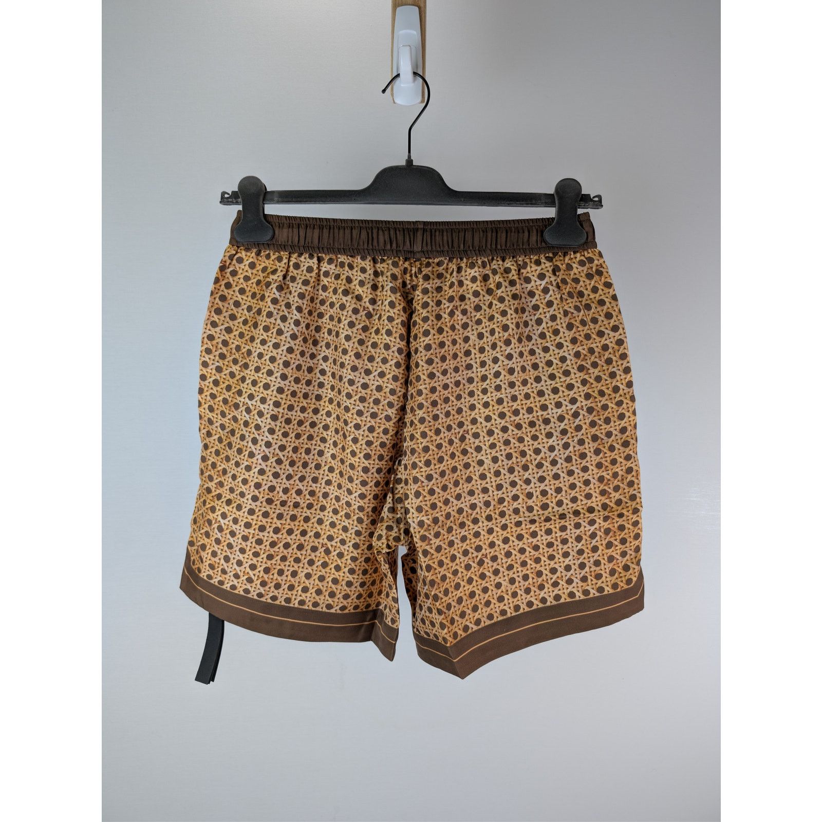 Amiri o1rshd1 Amiri Weave Pattern Silk Shorts in Brown Size US 32 / EU 48 - 10 Thumbnail