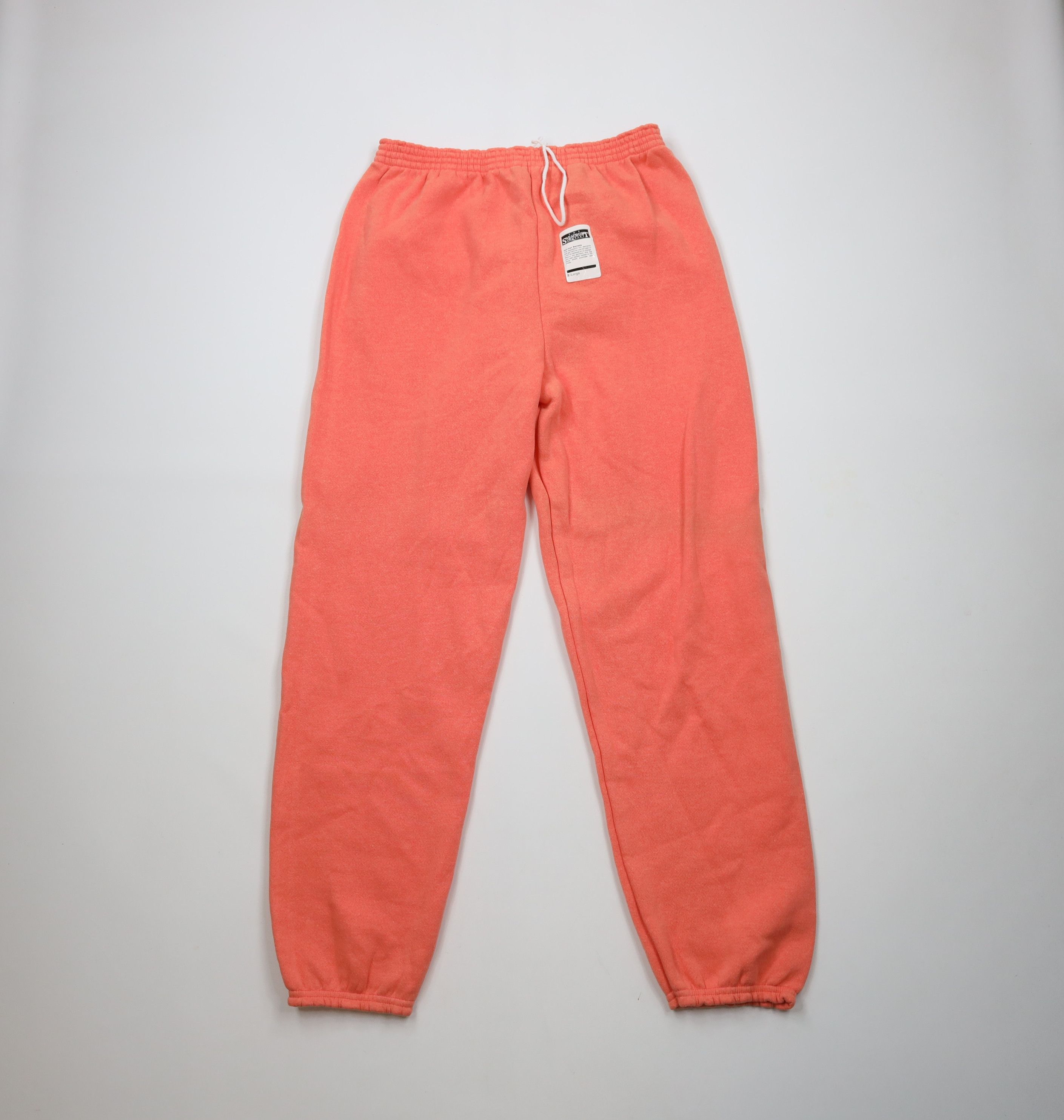 Deadstock Vintage 90s Streetwear Sweatpants Joggers Salmon