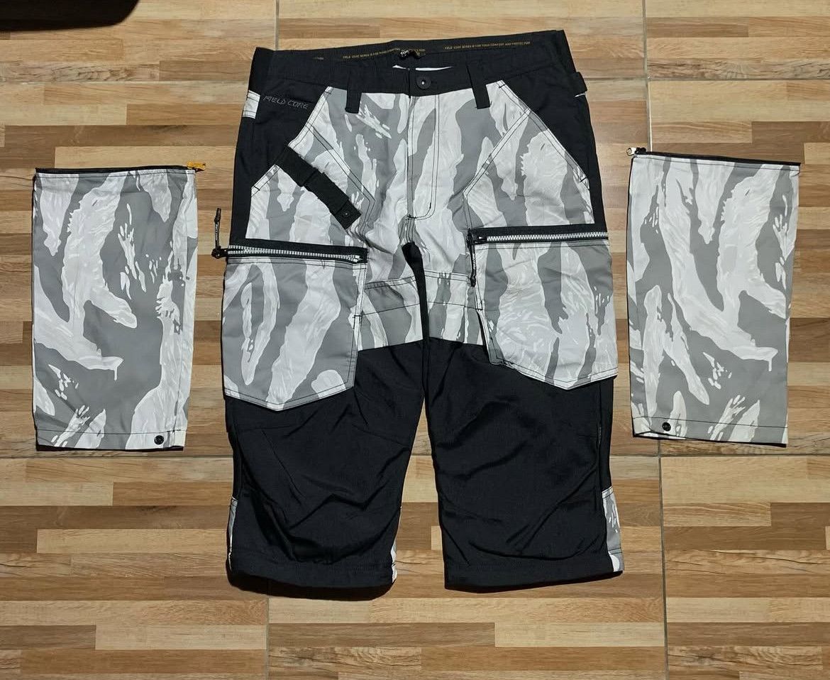 Japanese Brand 2000s Archival Field Core Cordura Camo 2in1 Hybrid Cargo y2k Size US 34 / EU 50 - 3 Thumbnail