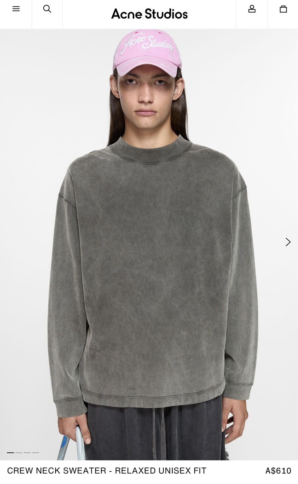 Acne Studios Acne studios long sleeve cropped tee Size US XS / EU 42 / 0 - 1 Thumbnail