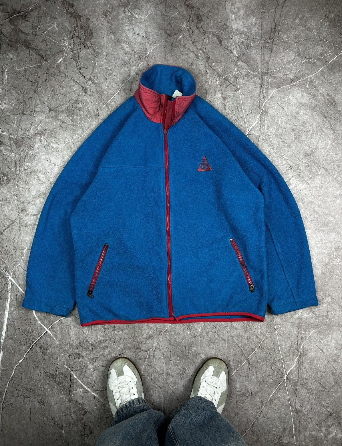 Nike ACG Vintage Nike ACG Fleece Jacket Zip Size US XL / EU 56 / 4 - 1 Thumbnail