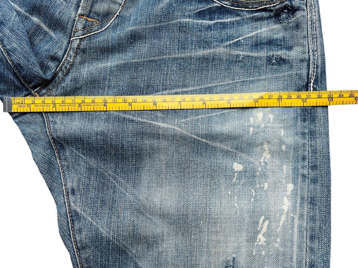 Japanese Brand BartackJapan Selvedge Patchwork Distressed Denim Jeans 32x32 Size US 32 / EU 48 - 23 Thumbnail