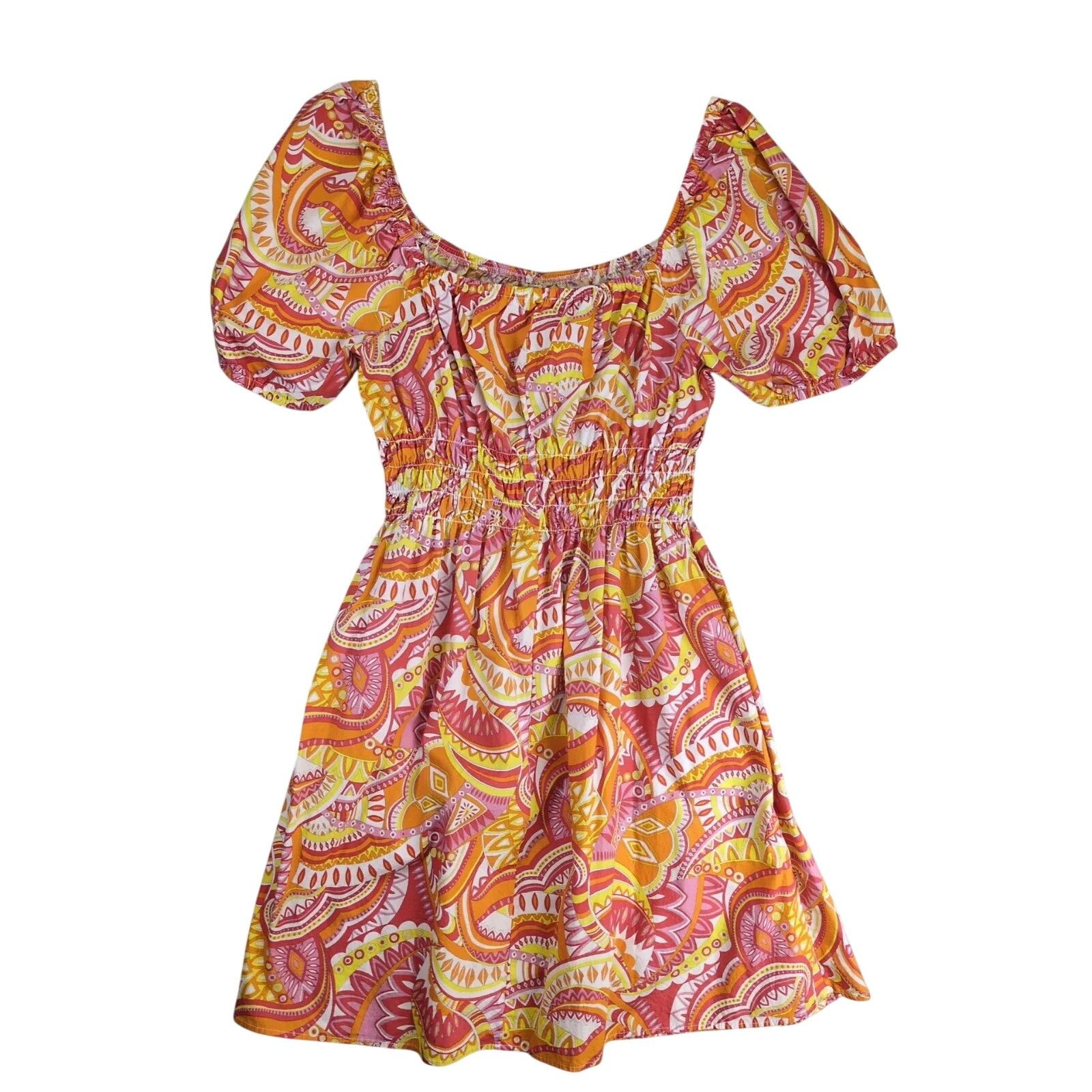 Other Chloe & Rene Off-Shoulder Peasant Dress Plus Sz 2X Smocked Size XXL / US 16-18 / IT 52-54 - 2 Thumbnail