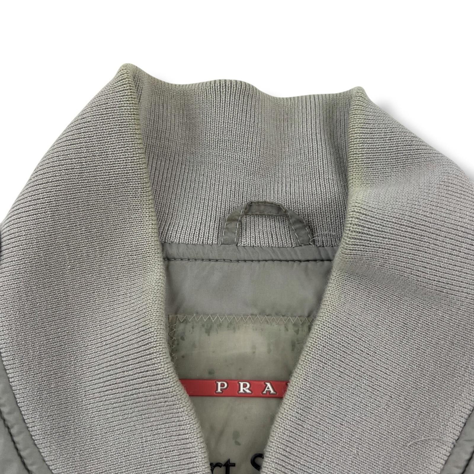 Prada Prada Sport Grey Padded Bomber Jacket Size US M / EU 48-50 / 2 - 4 Thumbnail