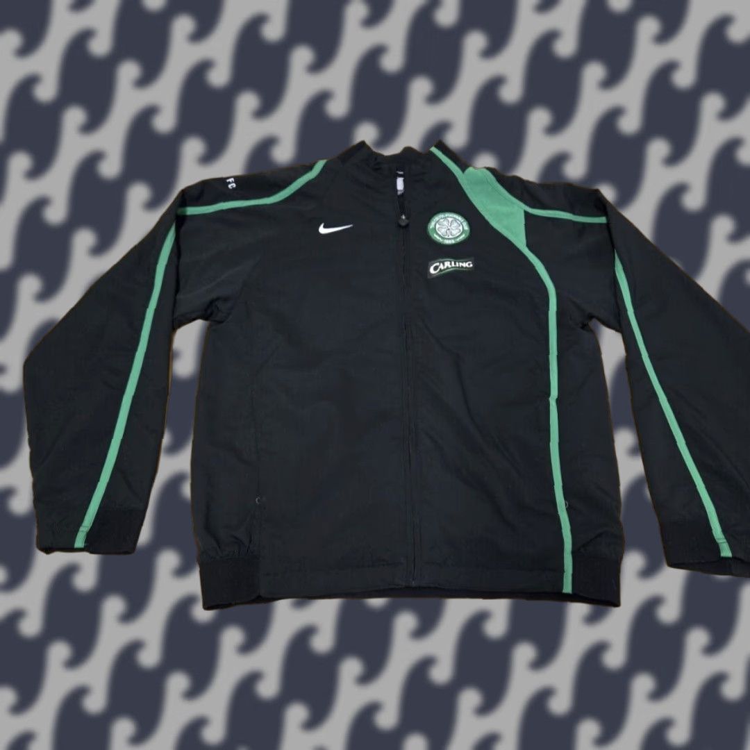 Nike VINTAGE Nike Men Large Celtic FC Scotland Soccer Football Jacket Size US L / EU 52-54 / 3 - 1 Thumbnail