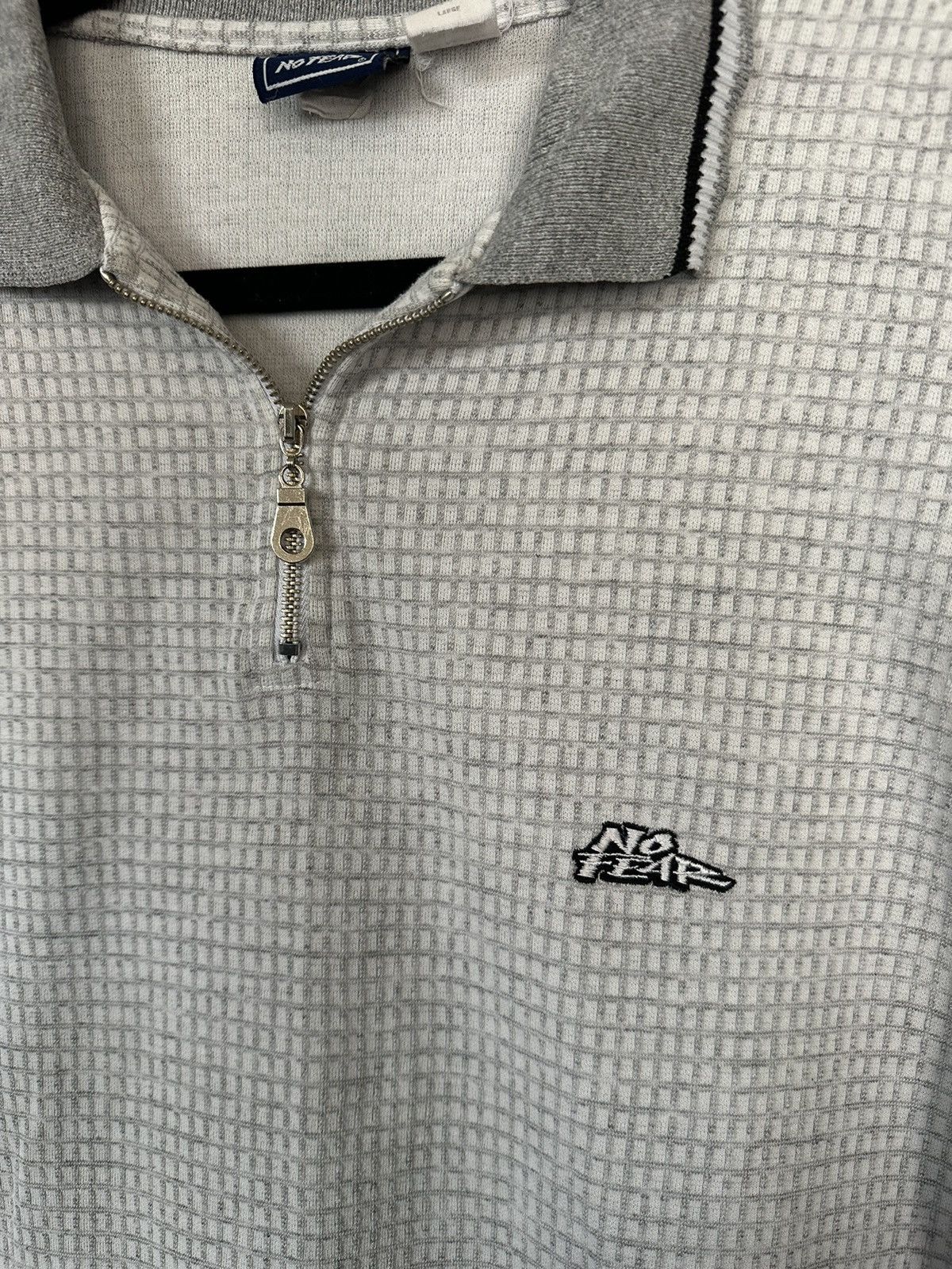 No Fear 90s Vintage No Fear Zipper Polo Size US L / EU 52-54 / 3 - 2 Thumbnail